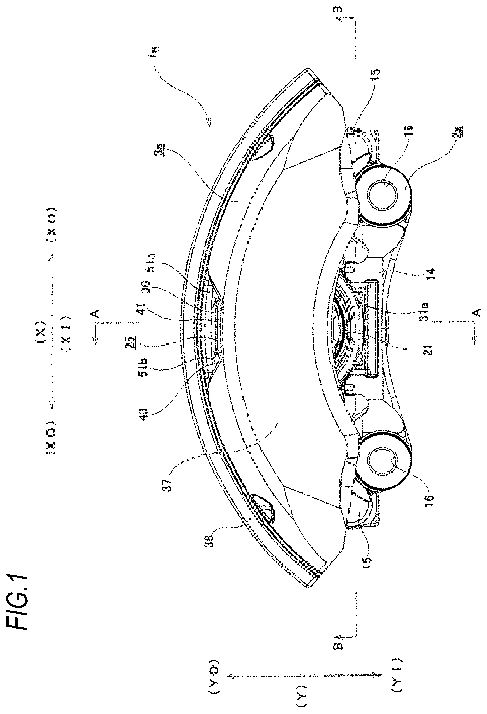 Patent US11773931 — Floating-type disc brake — Figure 1