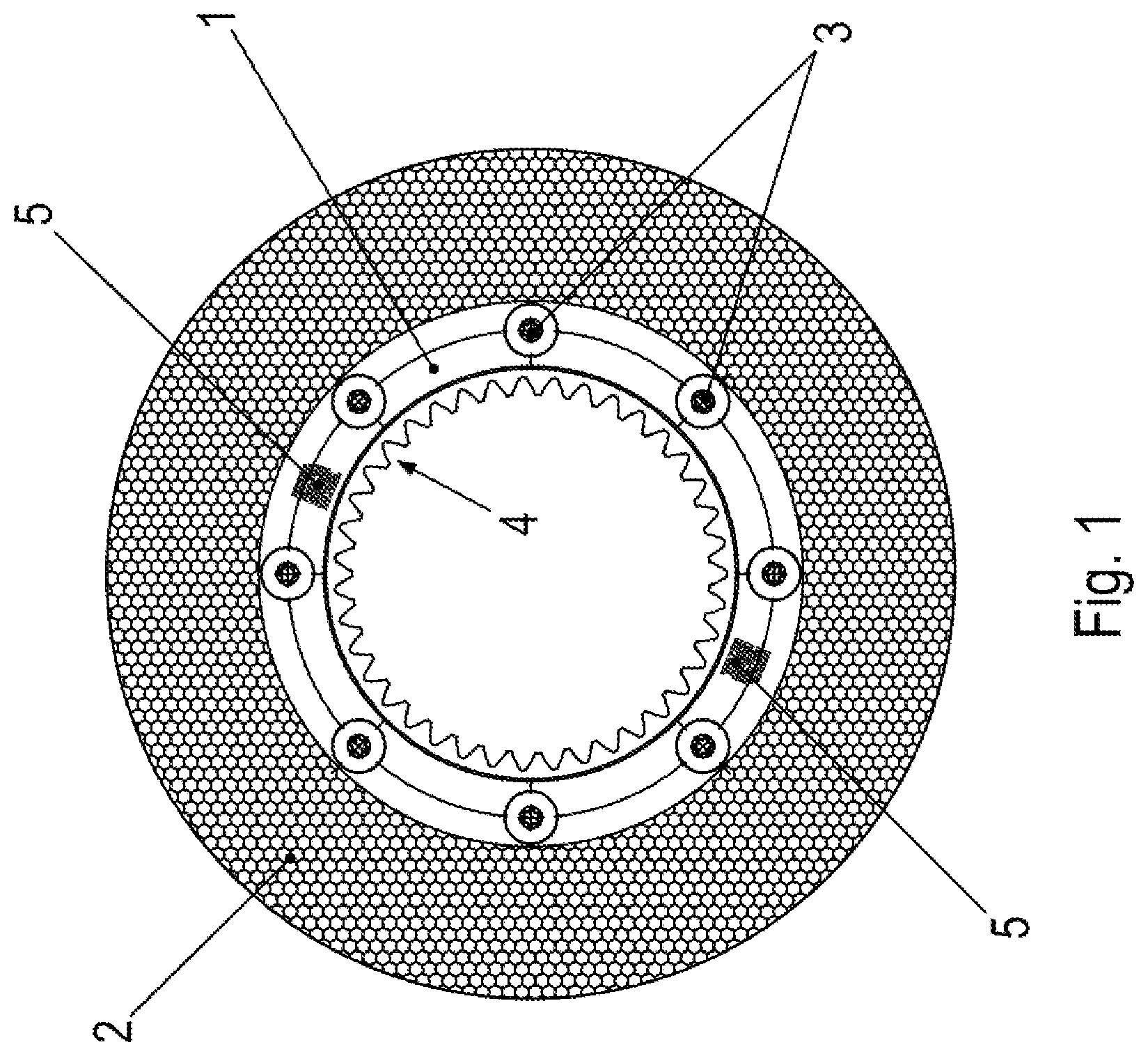 Patent US11773934 — Carrier disk assembly for a brake assembly and electromagnetically actuable brake assembly with a carrier disk assembly — Figure 1