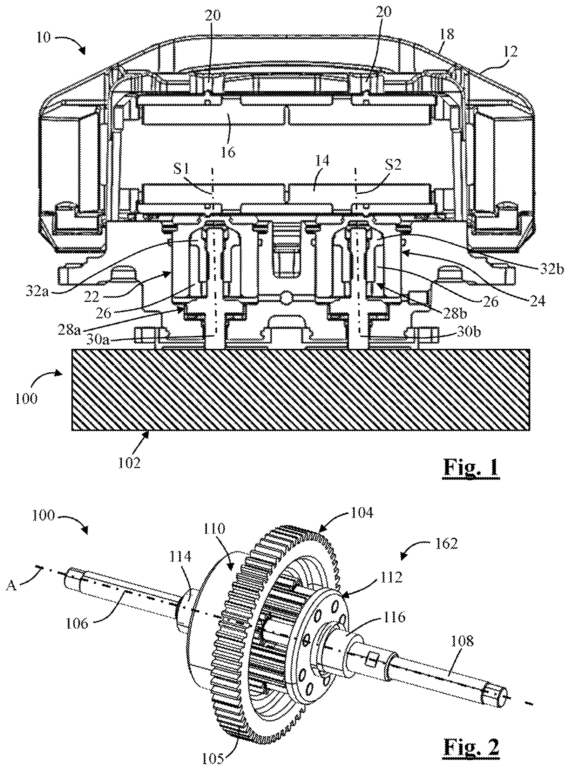 Patent US11773936 — Brake system with distributing assembly — Figure 1