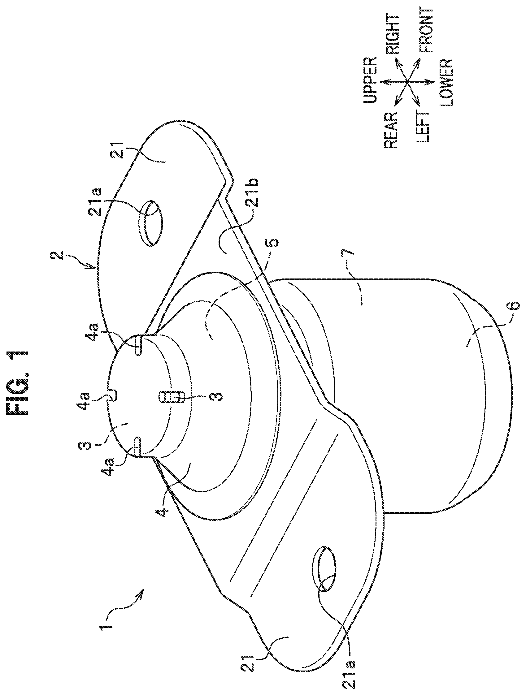 Patent US11773938 — Liquid sealed damper for opening and closing member — Figure 1