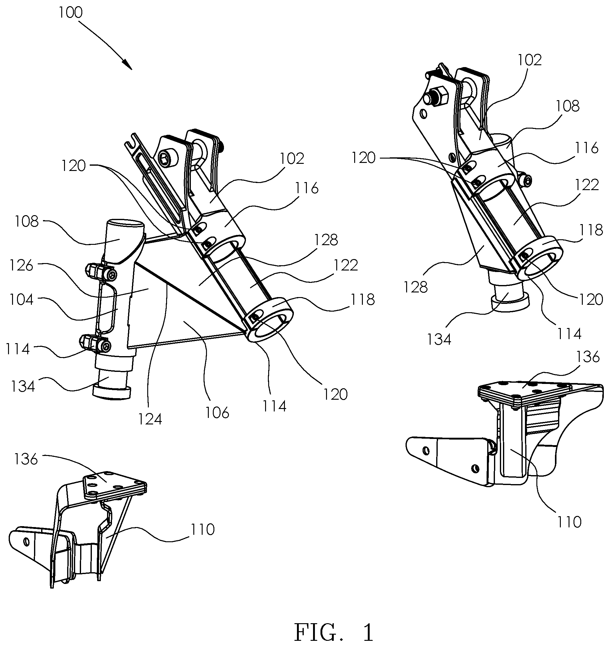 Patent US11773943 — Bump stop assembly — Figure 1