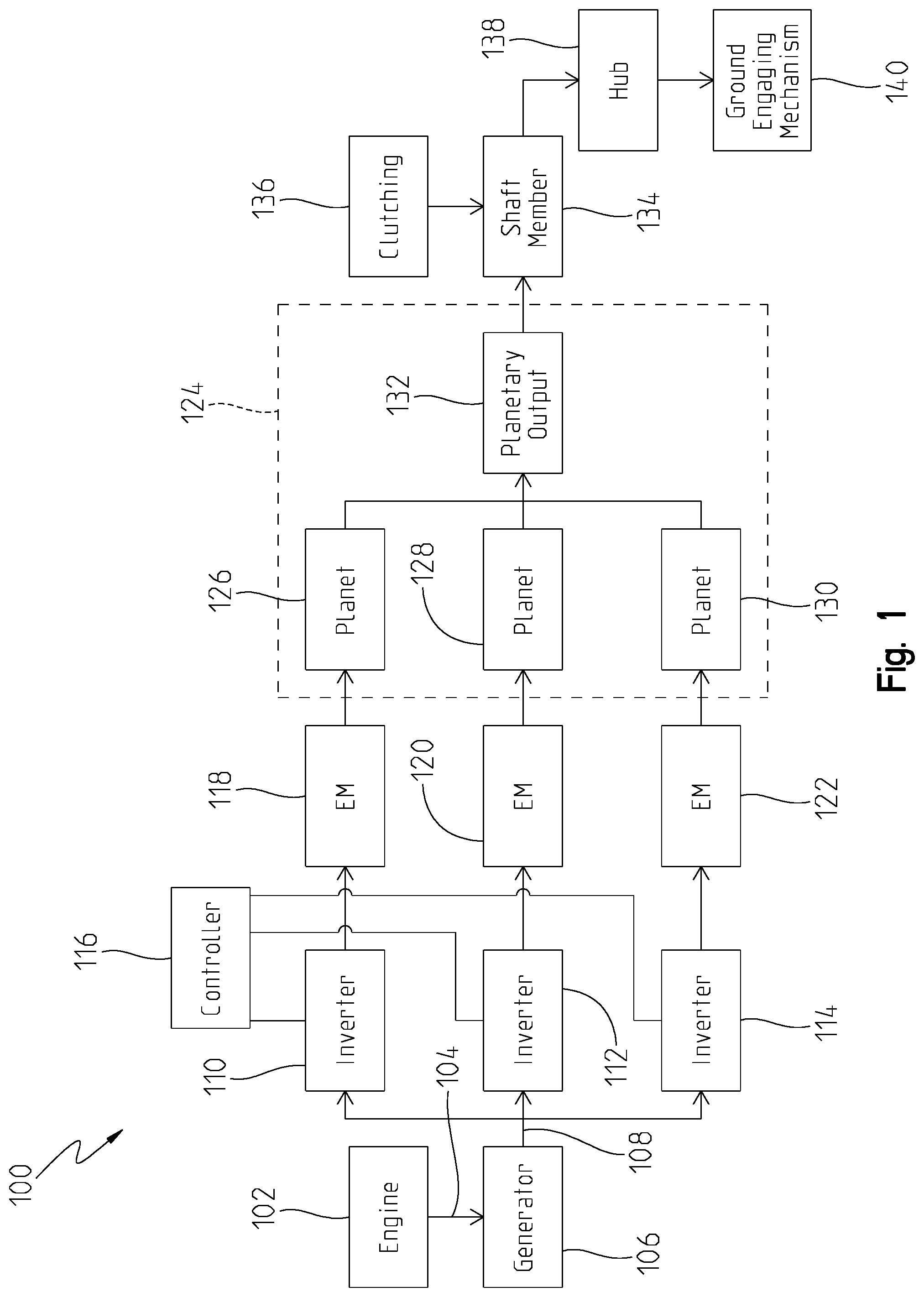 Patent US11773944 — Complex planetary design utilizing planet geometry for stackable and reversible planetaries — Figure 1