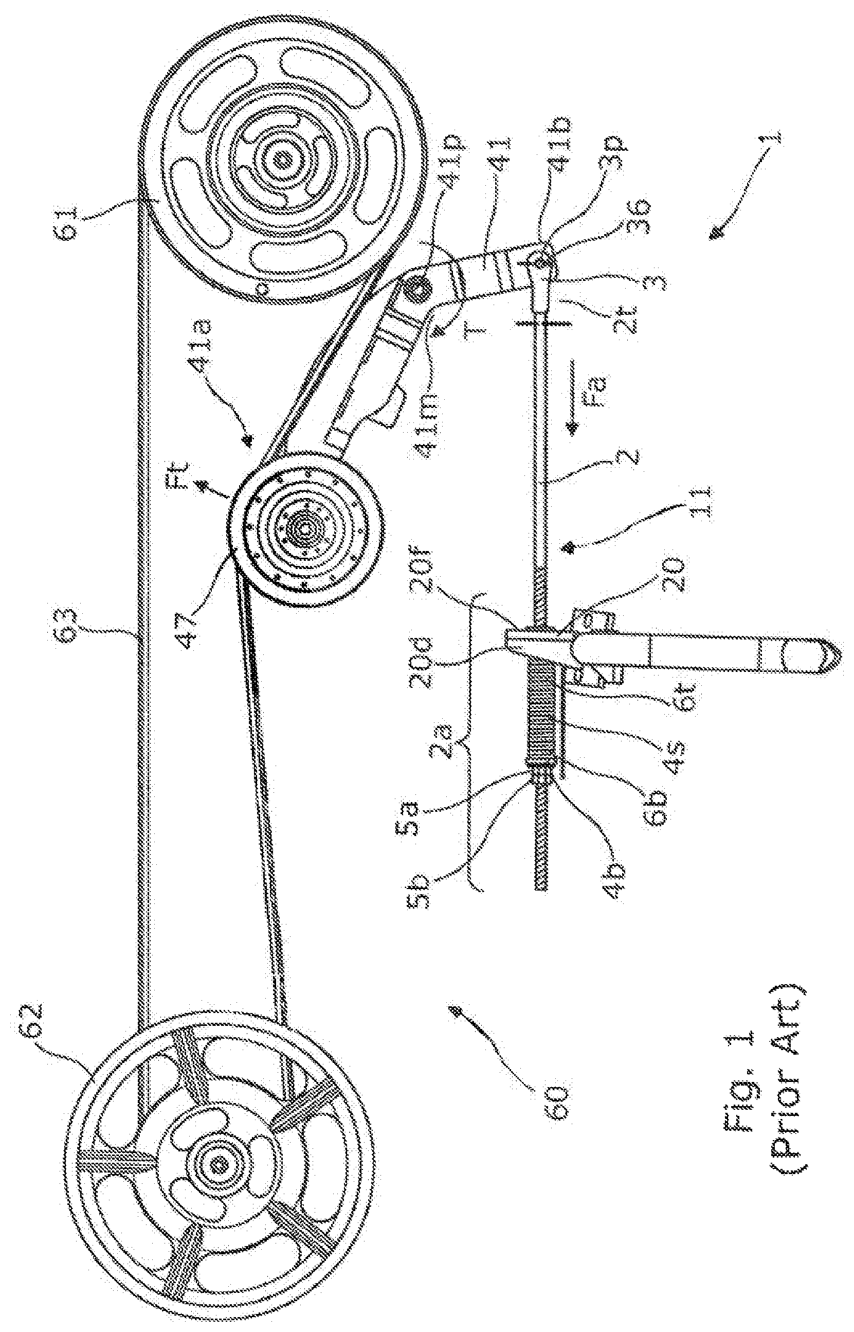 Patent US11773945 — Easy adjust tensioner assembly — Figure 1