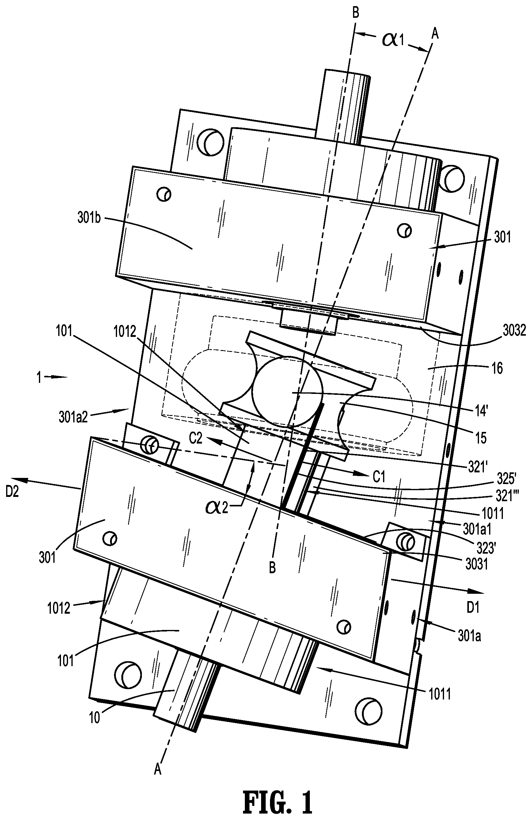 Patent US11773946 — Gearless transmission unit having unilaterally positioned finger assists — Figure 1