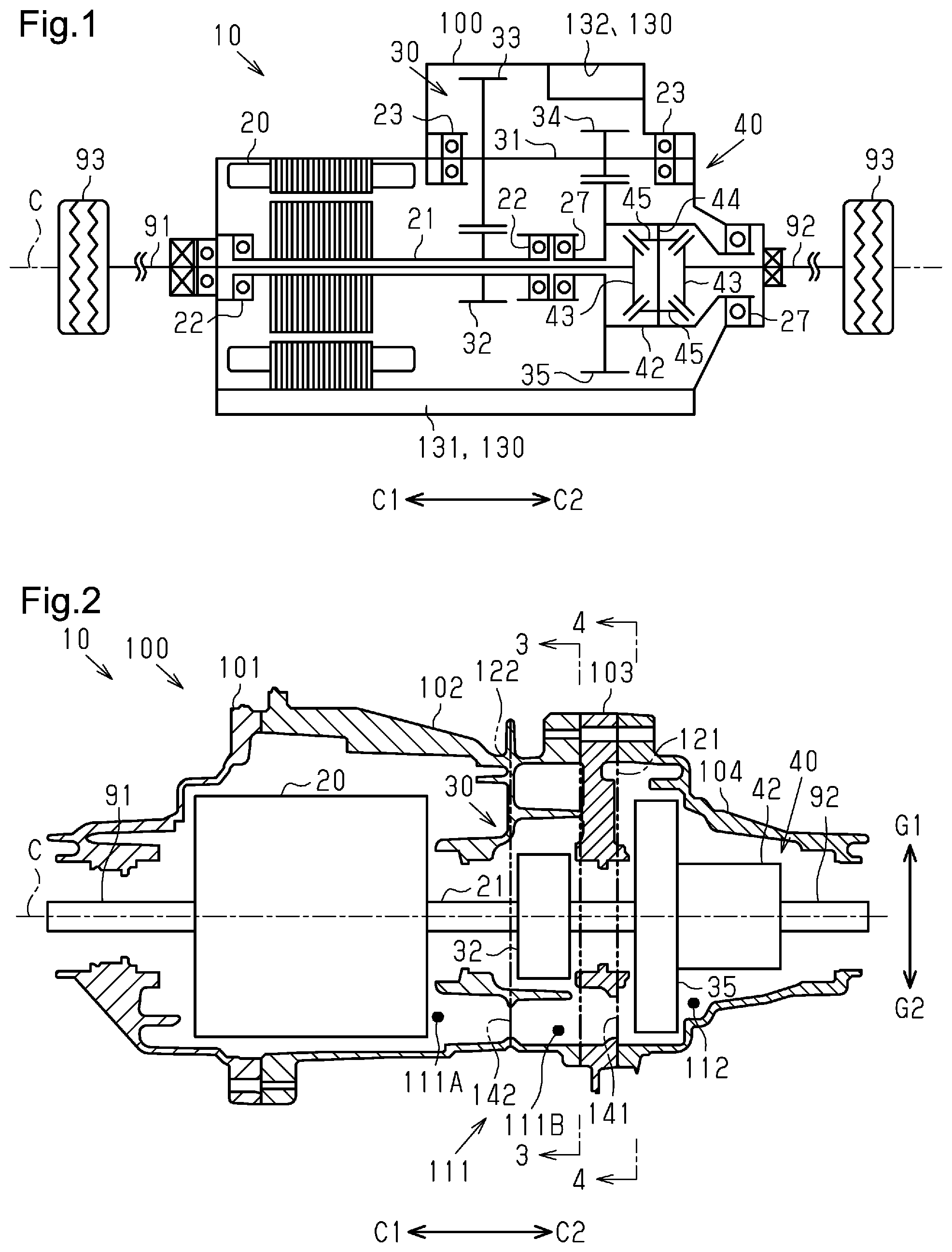 Patent US11773959 — Driving force transmitting device — Figure 1