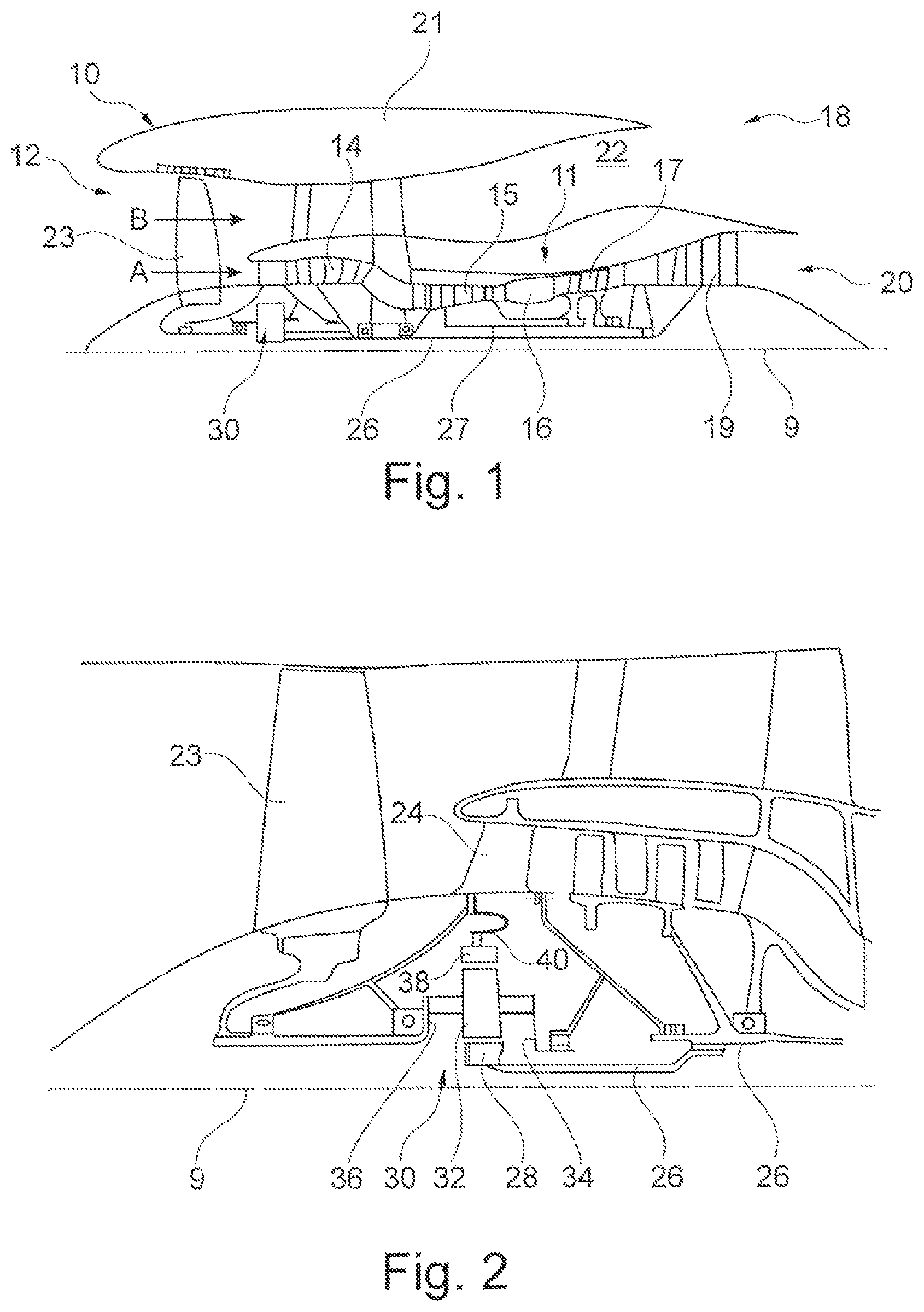 Patent US11773961 — Planetary gear box and method for operating a planetary gear box and gas turbine engine having at least two central shafts and having a planetary gear box — Figure 1