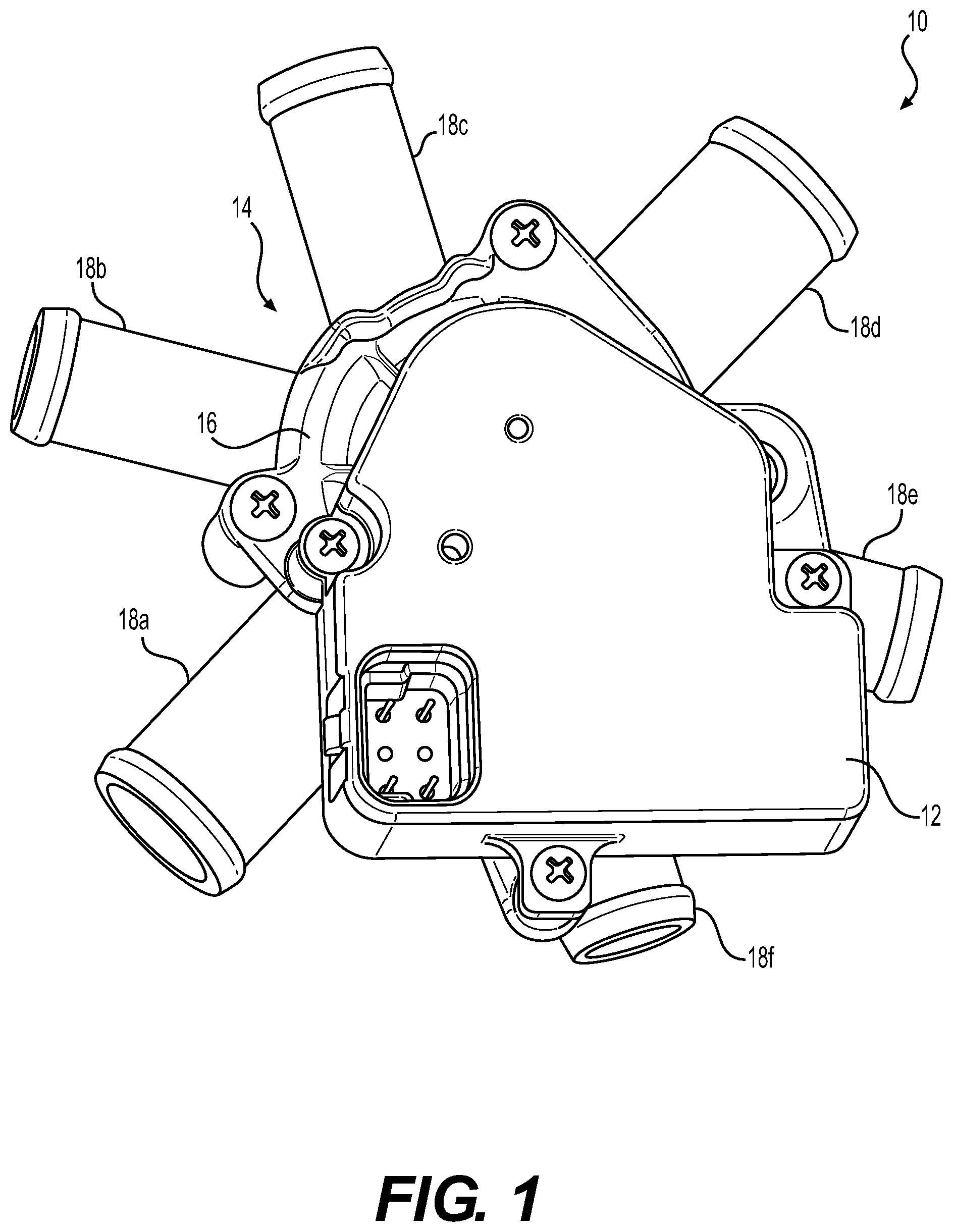 Patent US11773990 — Multi-port multi-mode valve — Figure 1