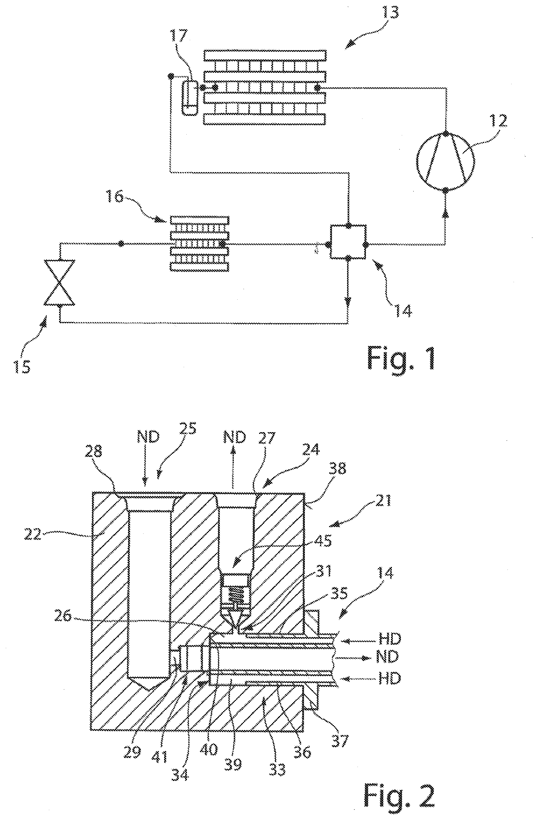 Patent US11773993 — Non-return valve, in particular for a refrigeration or heat circuit — Figure 1