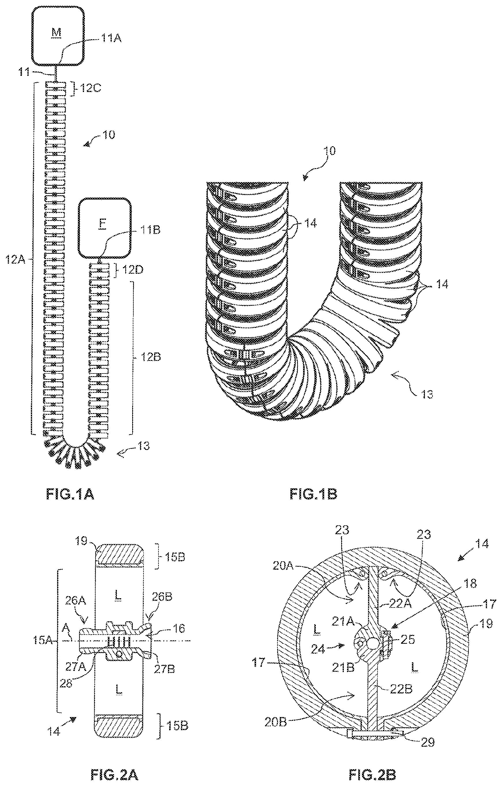 Patent US11774006 — Line guiding device for hanging applications, particularly as a service loop for a drilling rig — Figure 1
