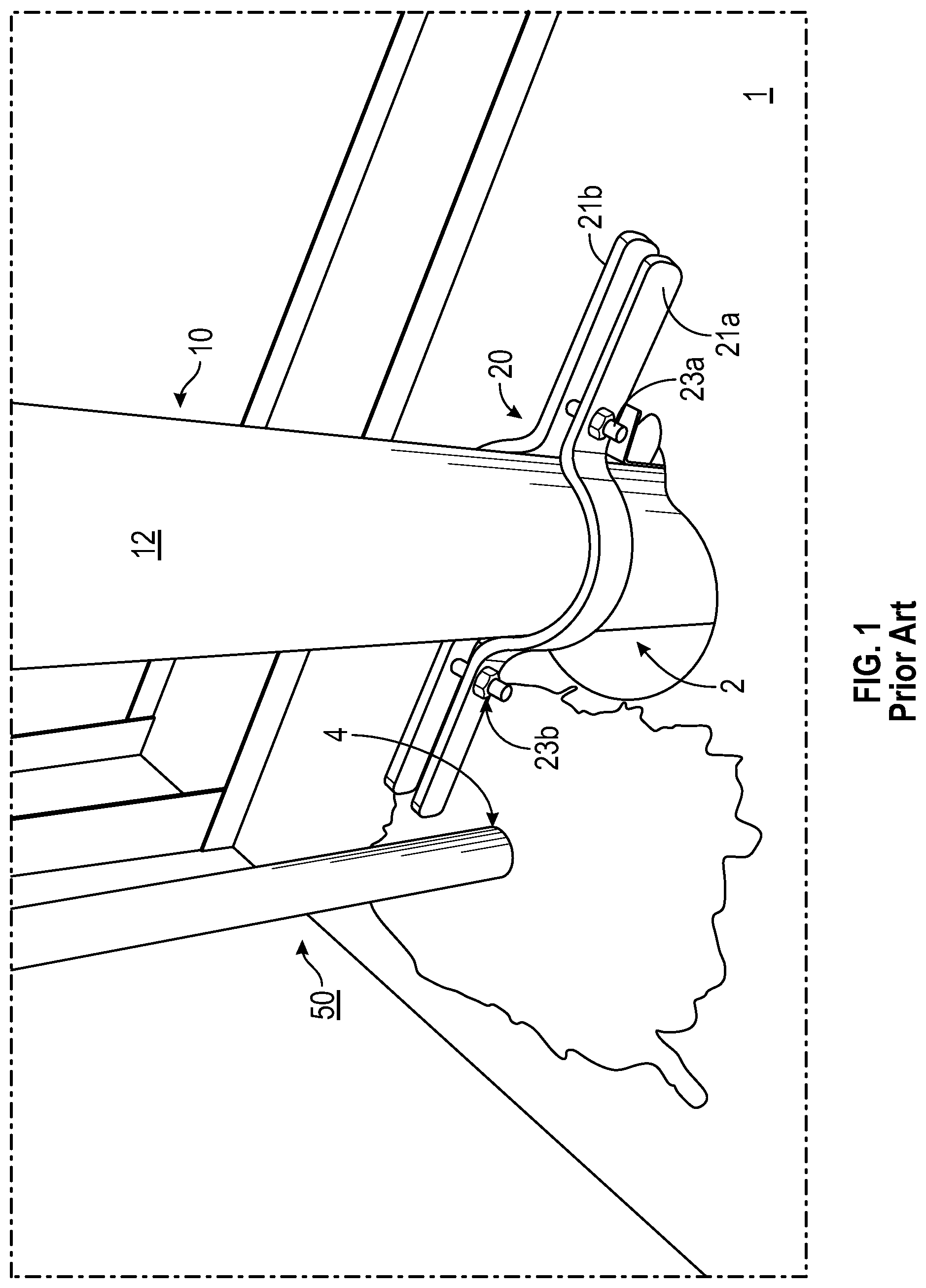 Patent US11774008 — Riser ring system and method of use — Figure 1