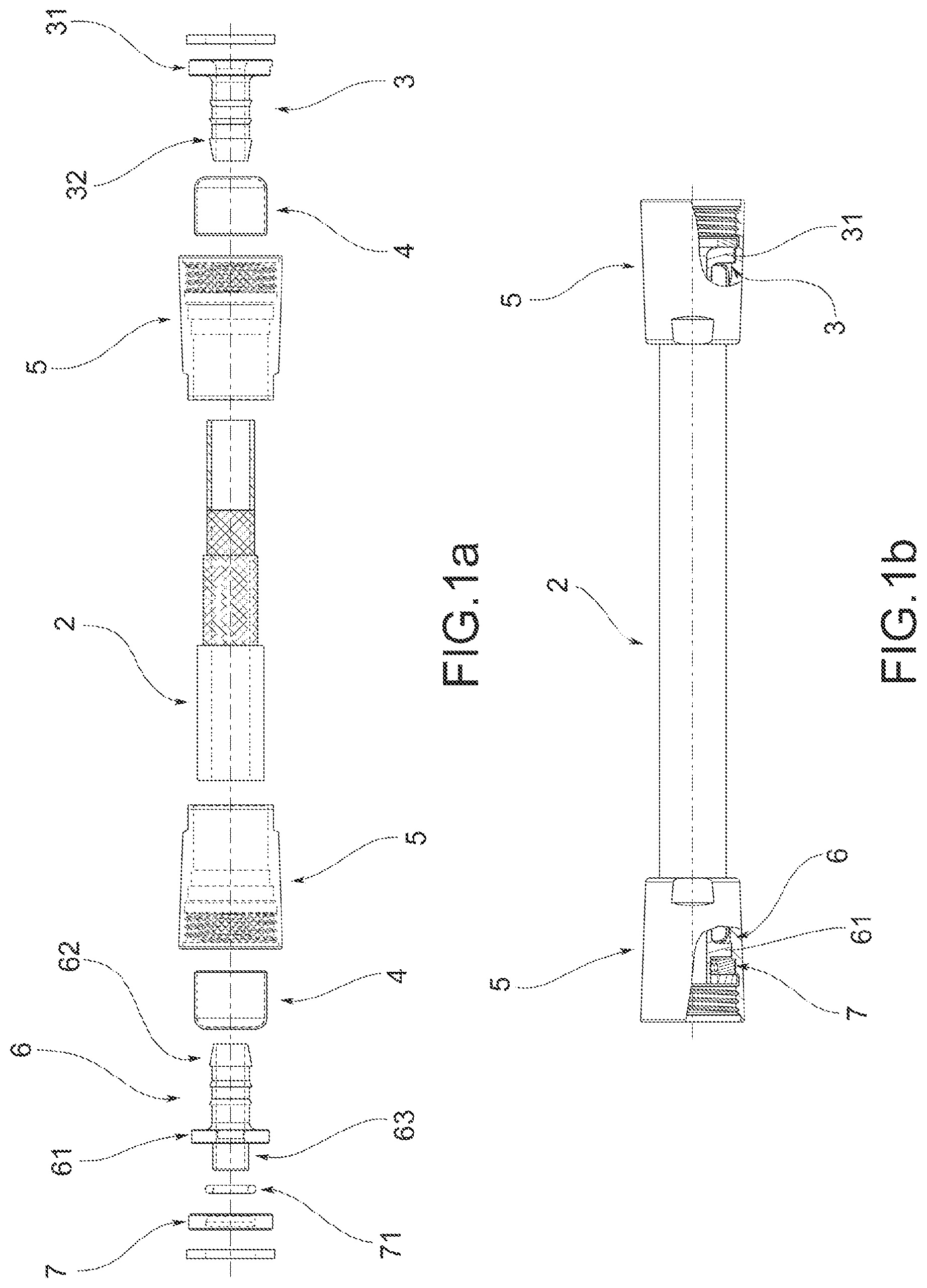 Patent US11774019 — Connection system for distributing water — Figure 1