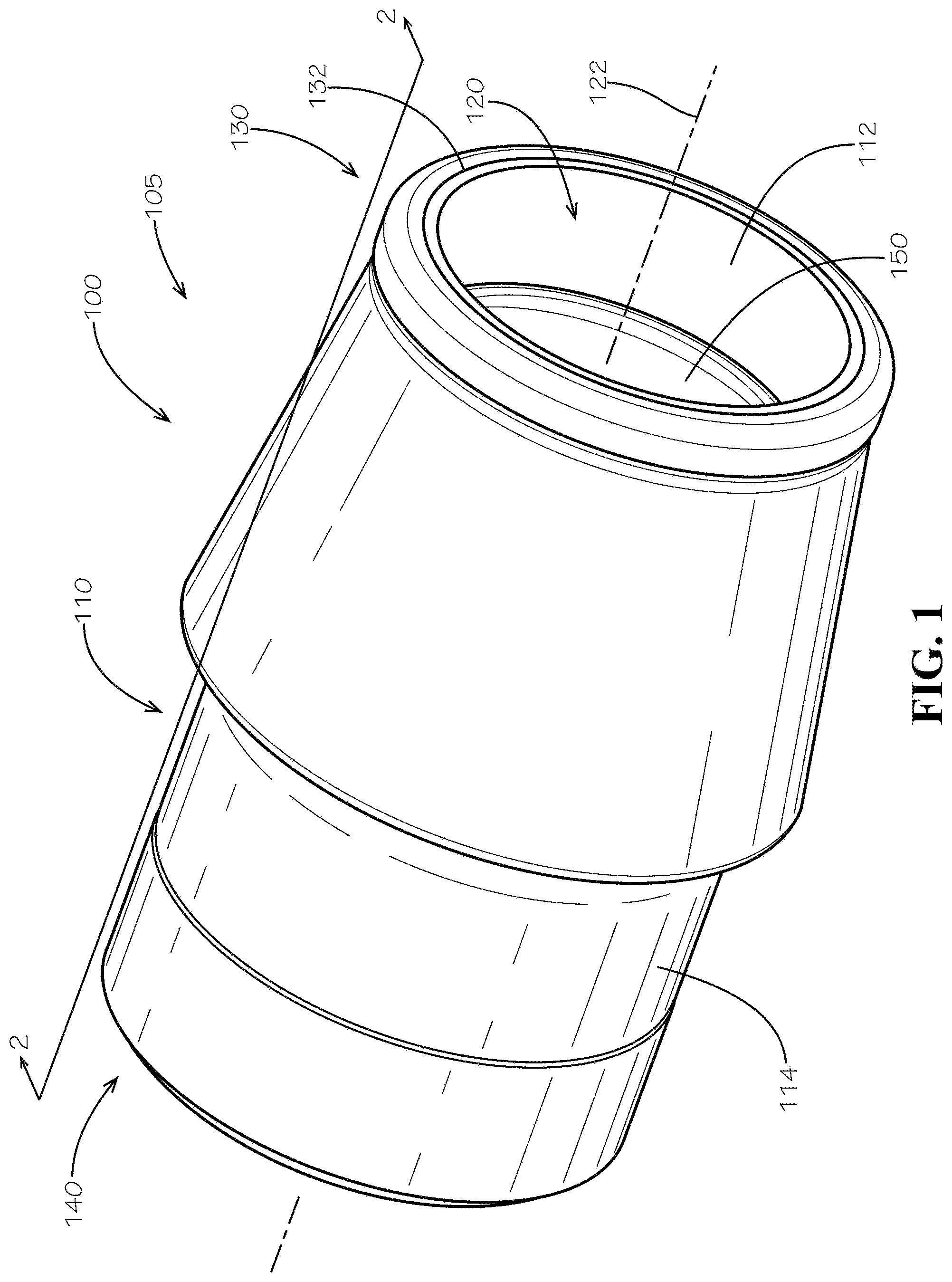 Patent US11774022 — Pipe fitting with grip ring — Figure 1