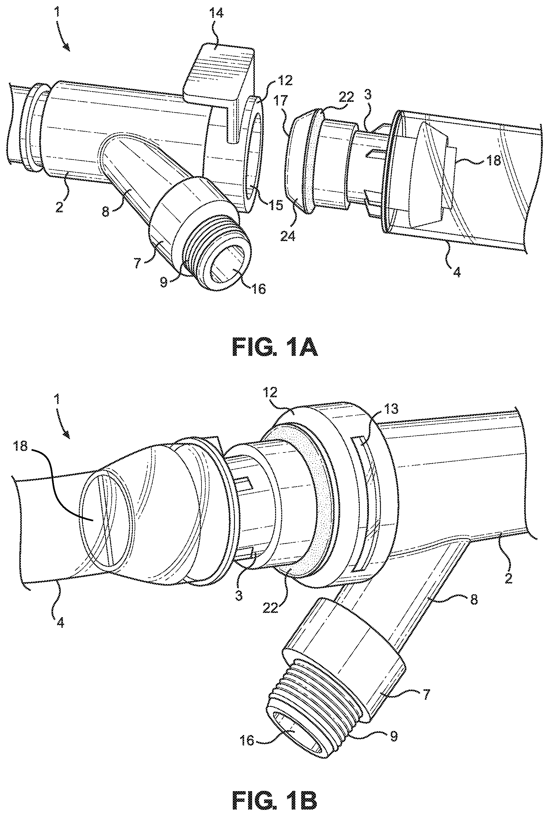 Patent US11774026 — Tube connection kit — Figure 1