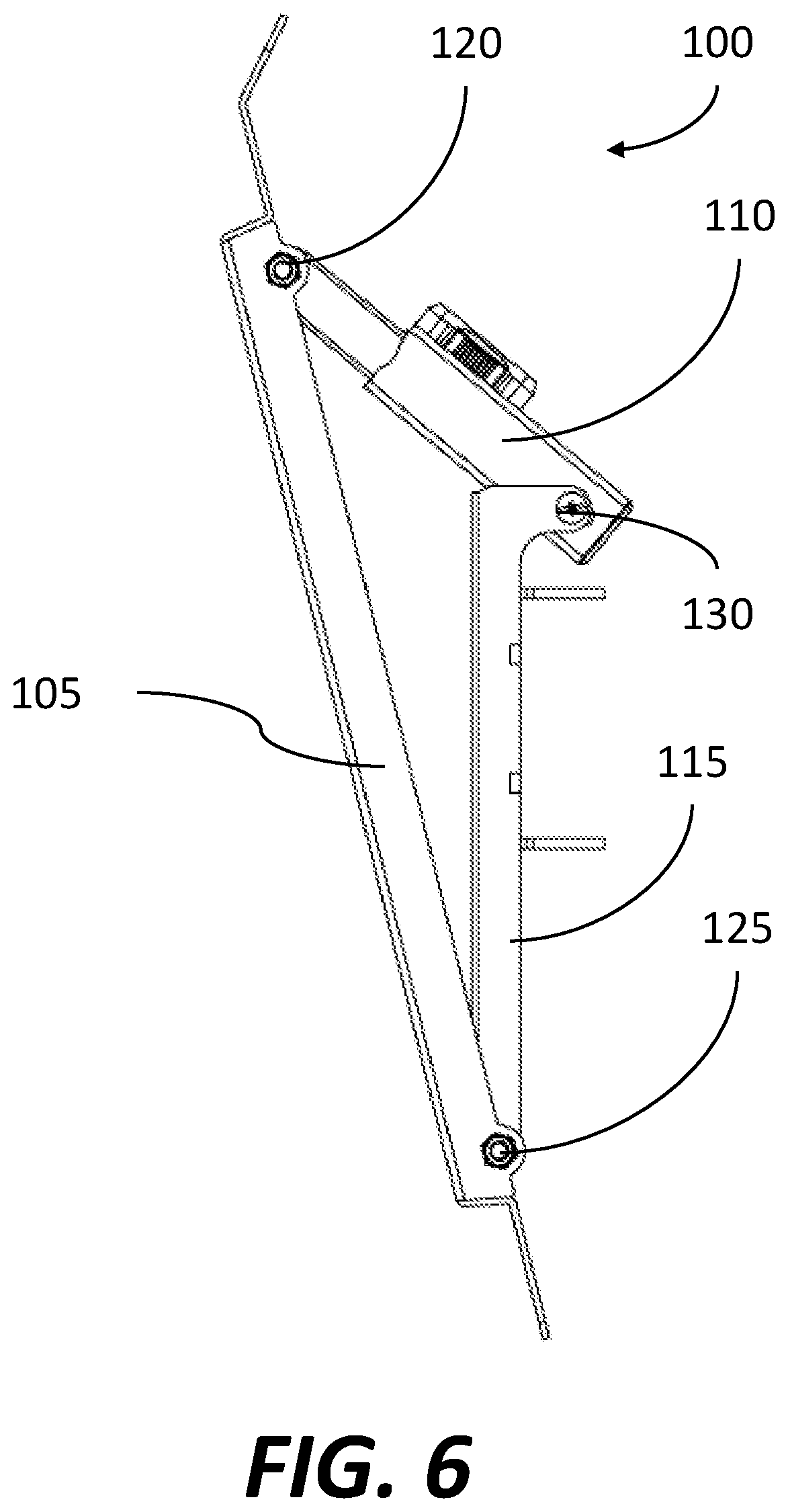 Patent US11774039 Figure 6 – Television support tilt mechanism