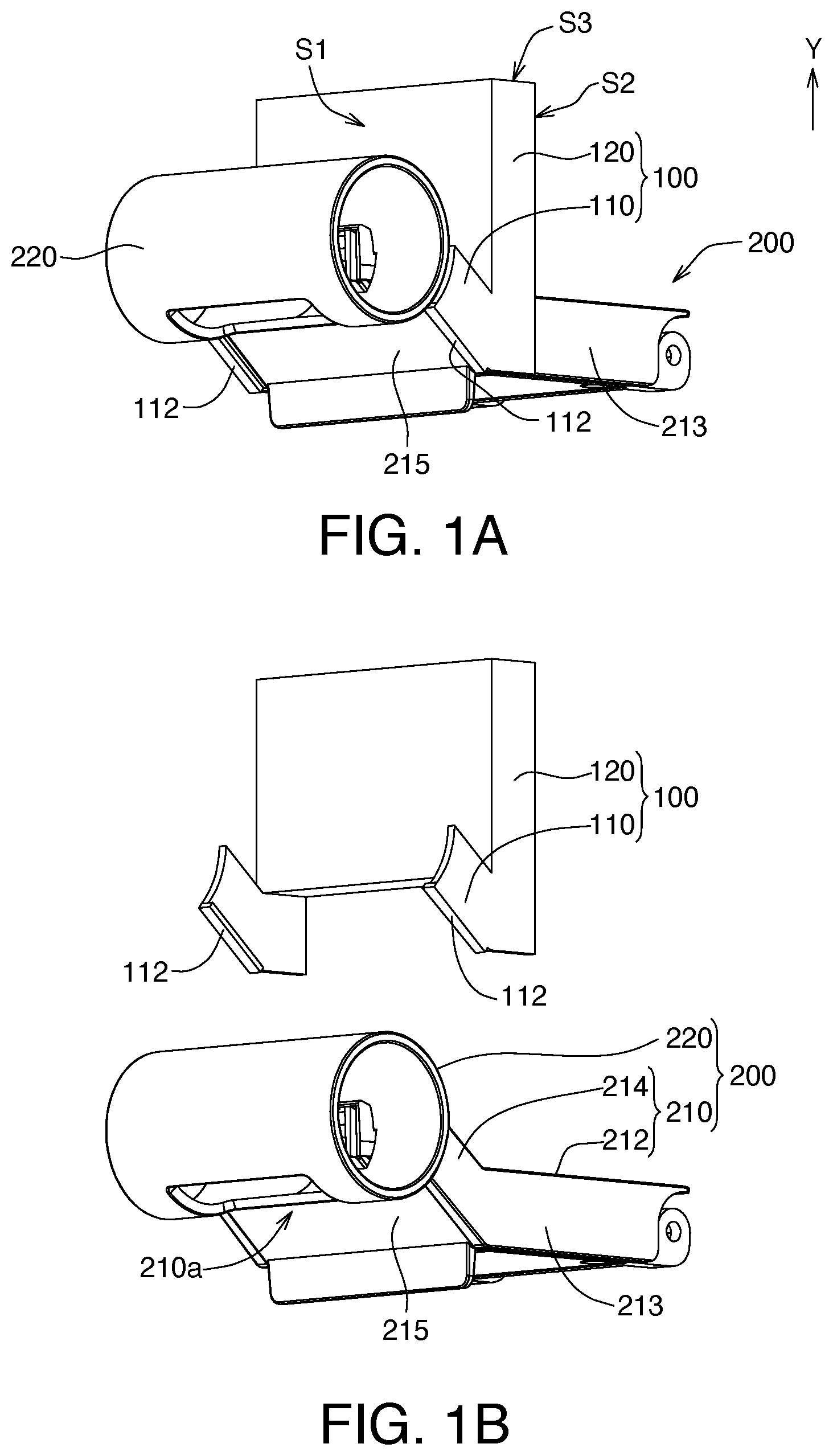 Patent US11774072 — Fixing frame and auxiliary device using the same — Figure 1