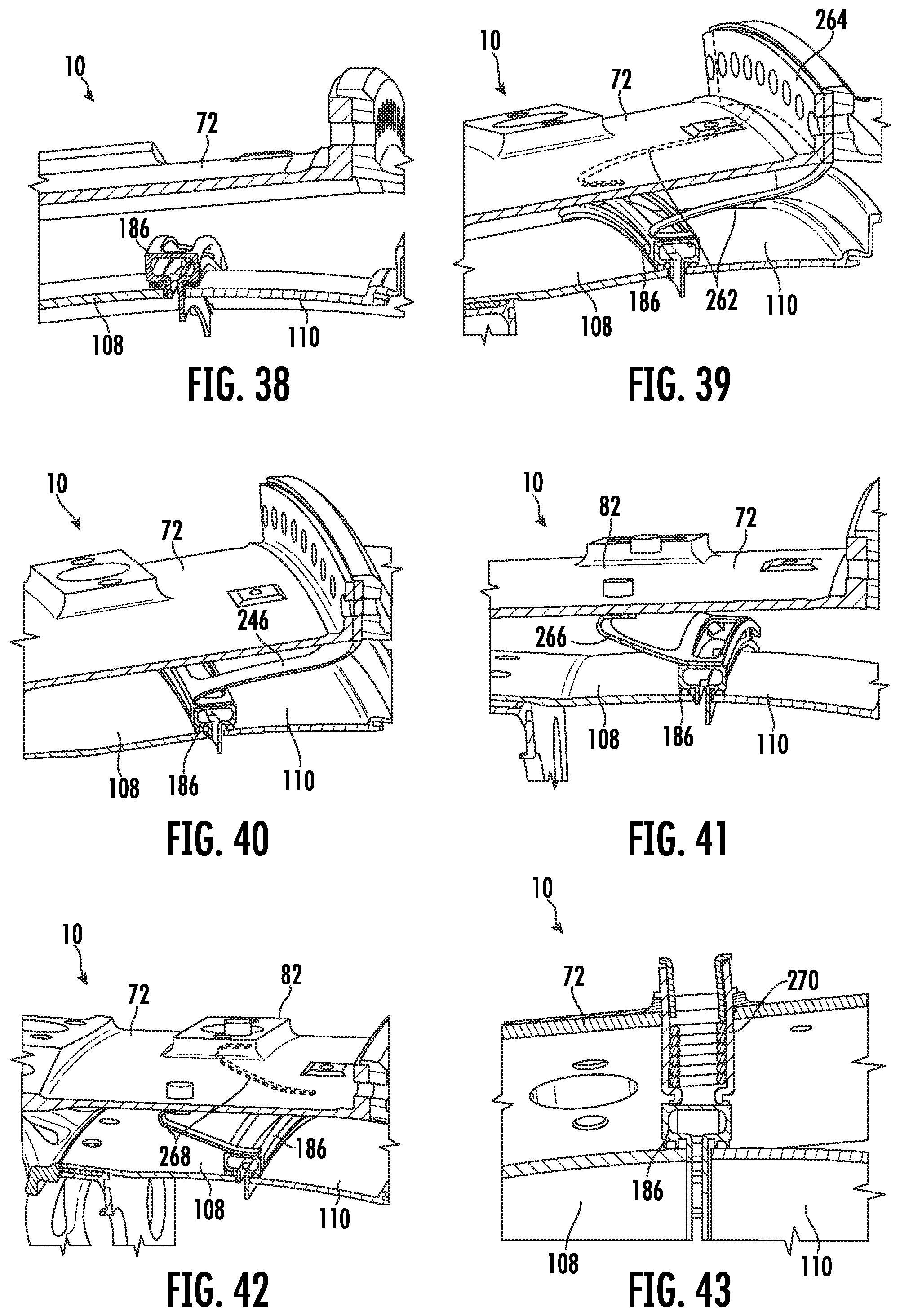 Patent US11774098 Figure 14 – Combustor for a gas turbine engine