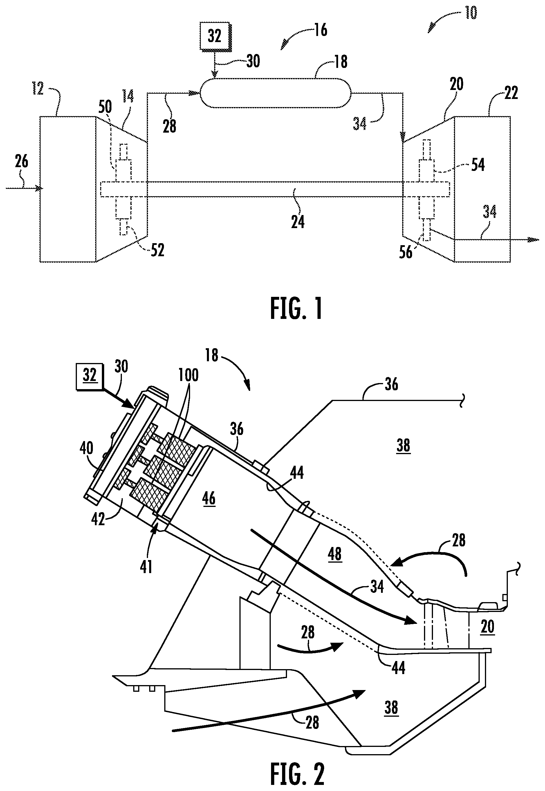Patent US11774099 — Gas turbine fuel nozzle tip comprising an impingement wall — Figure 1