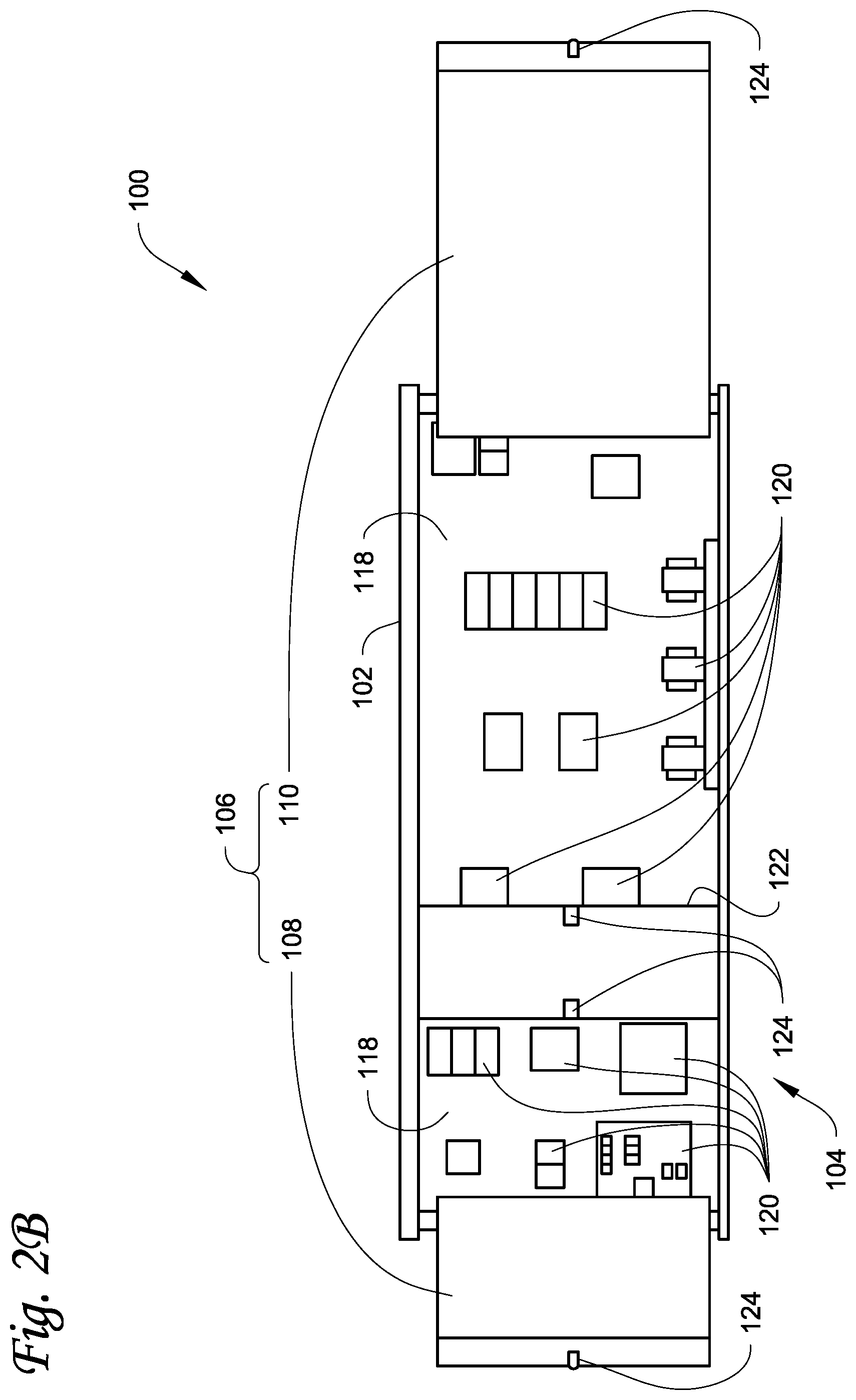 Patent US11774132 Figure 3 – Layered control panel design to provide separation of high/low voltage