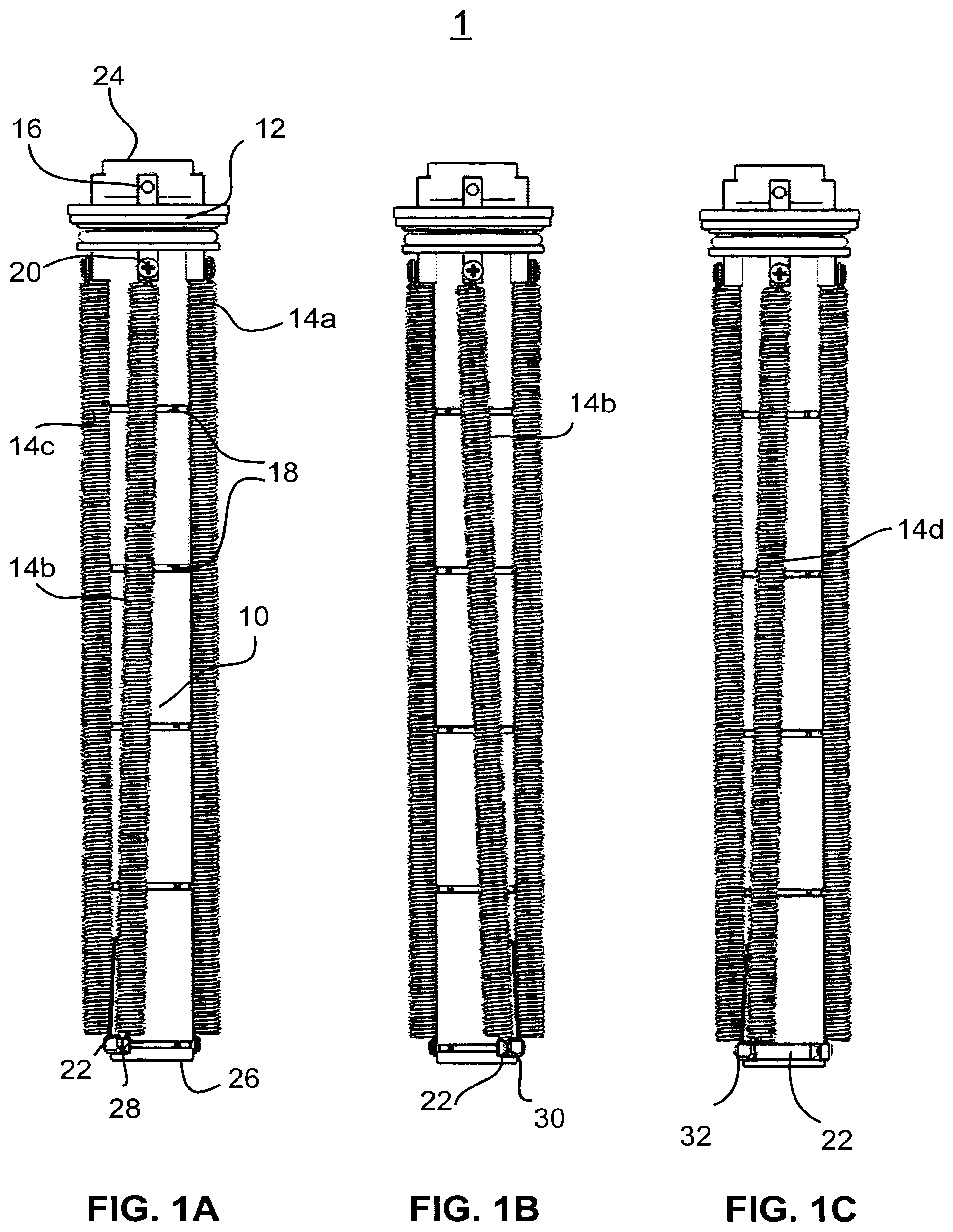 Patent US11774140 — Next generation bare wire water heater — Figure 1