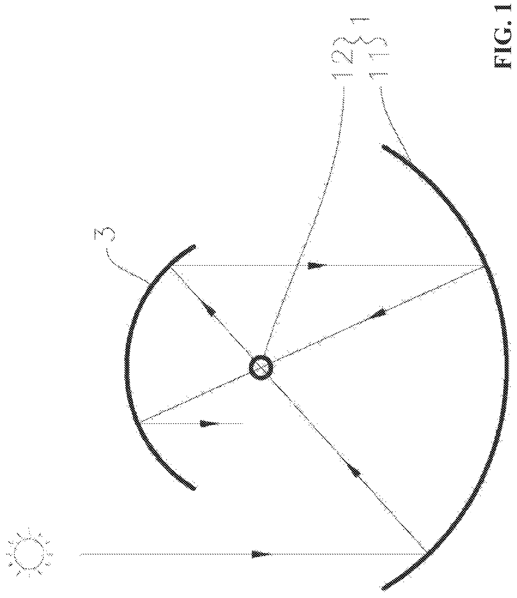 Patent US11774142 — Double-line focusing solar energy collection apparatus — Figure 1
