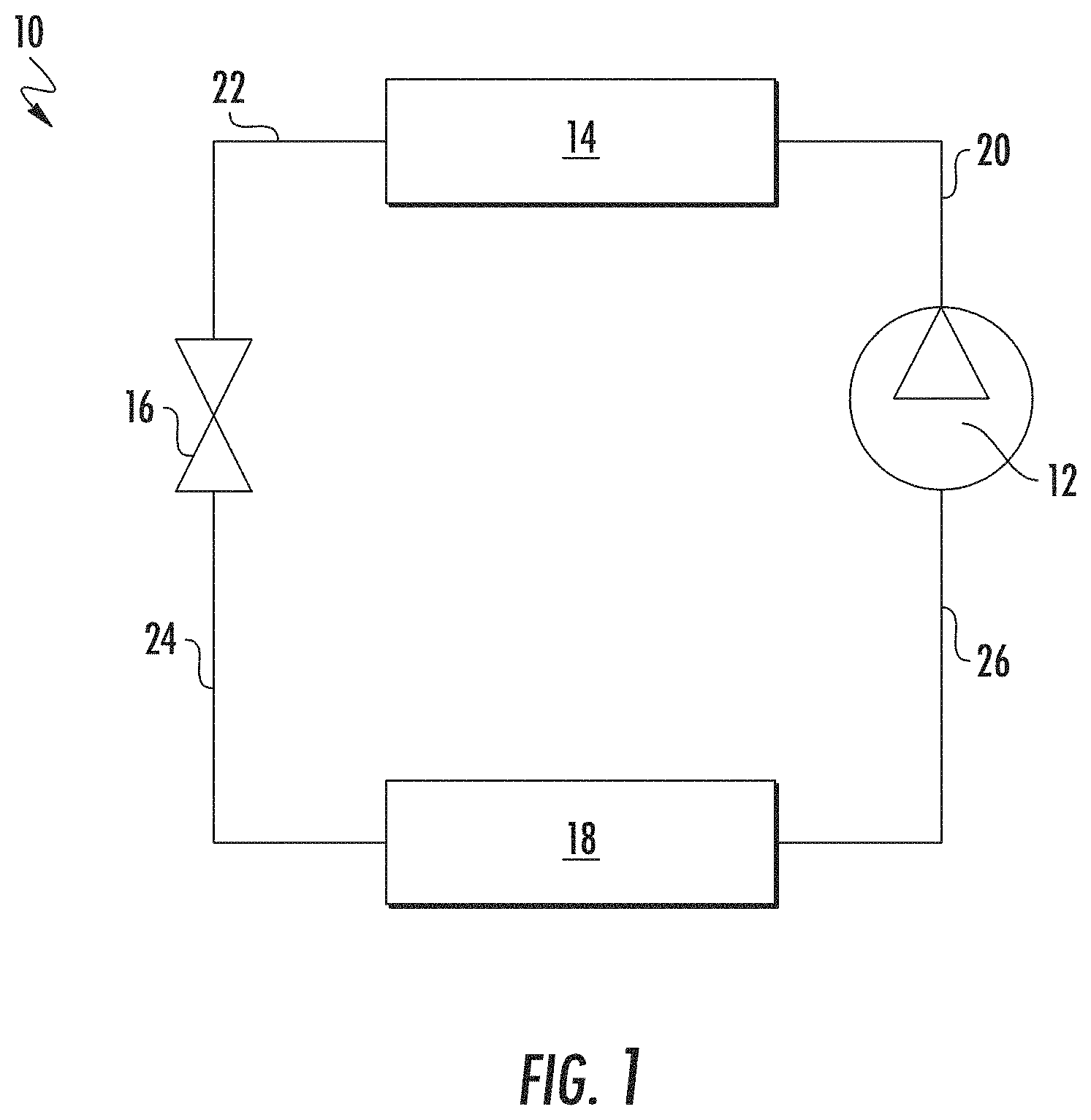 Patent US11774148 Figure 1 – System and method for removing noncondensing gas from refrigeration system