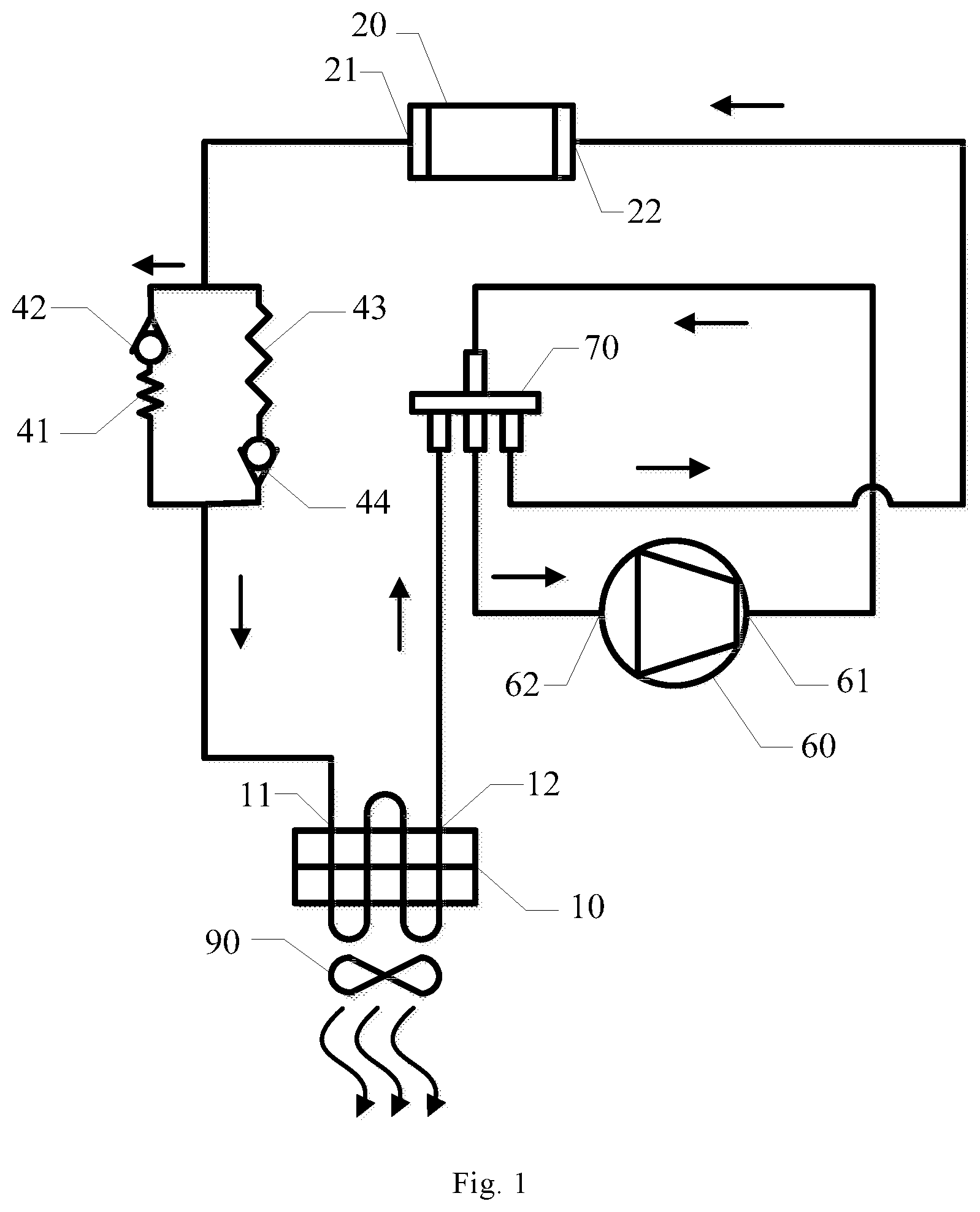 Patent US11774150 — Mobile air conditioner — Figure 1