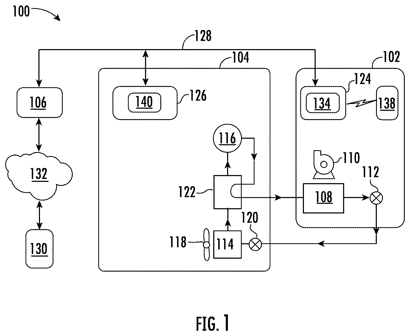 Patent US11774151 — Heat pump reversing valve fault detection system — Figure 1