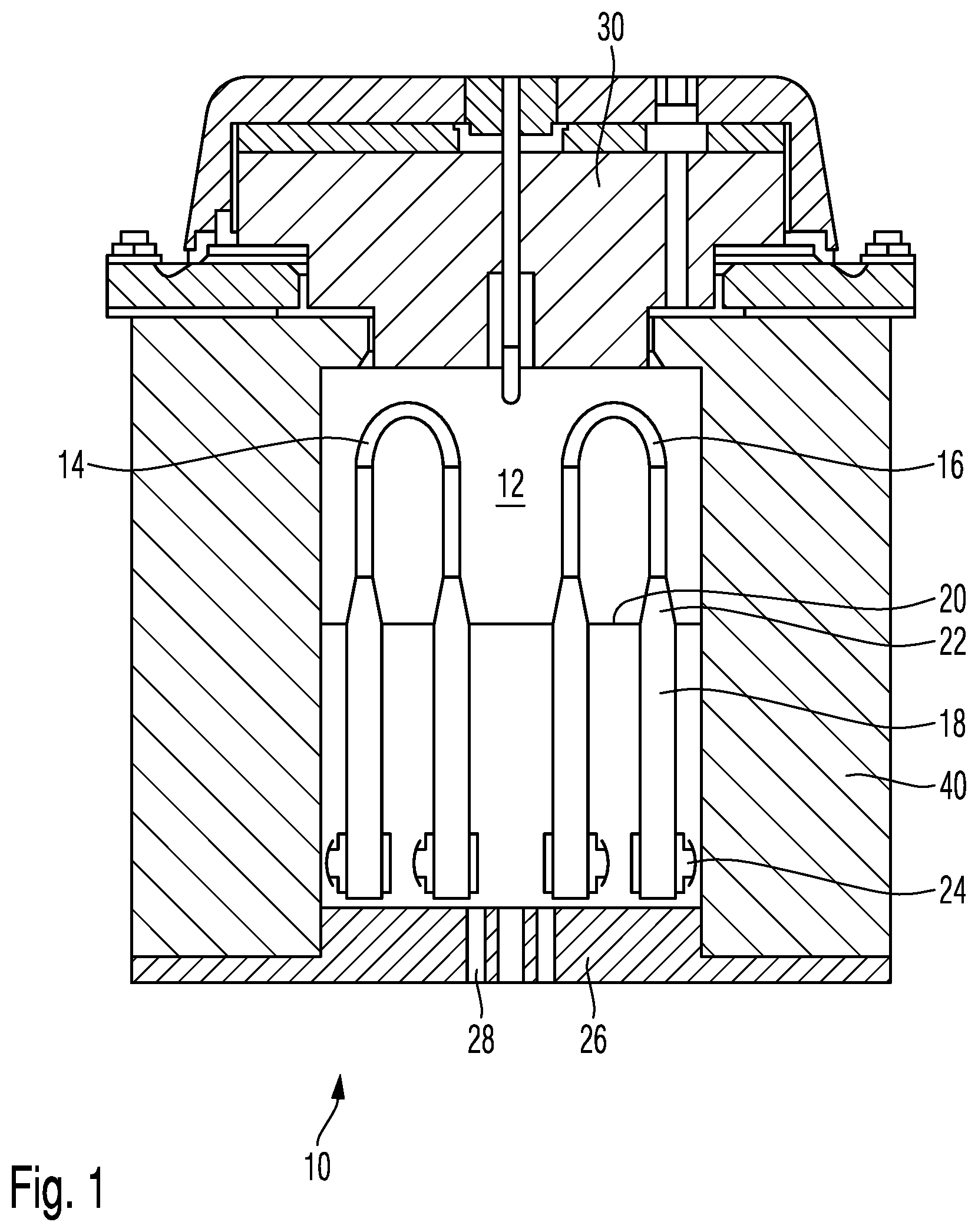 Patent US11774175 — Dental furnace — Figure 1
