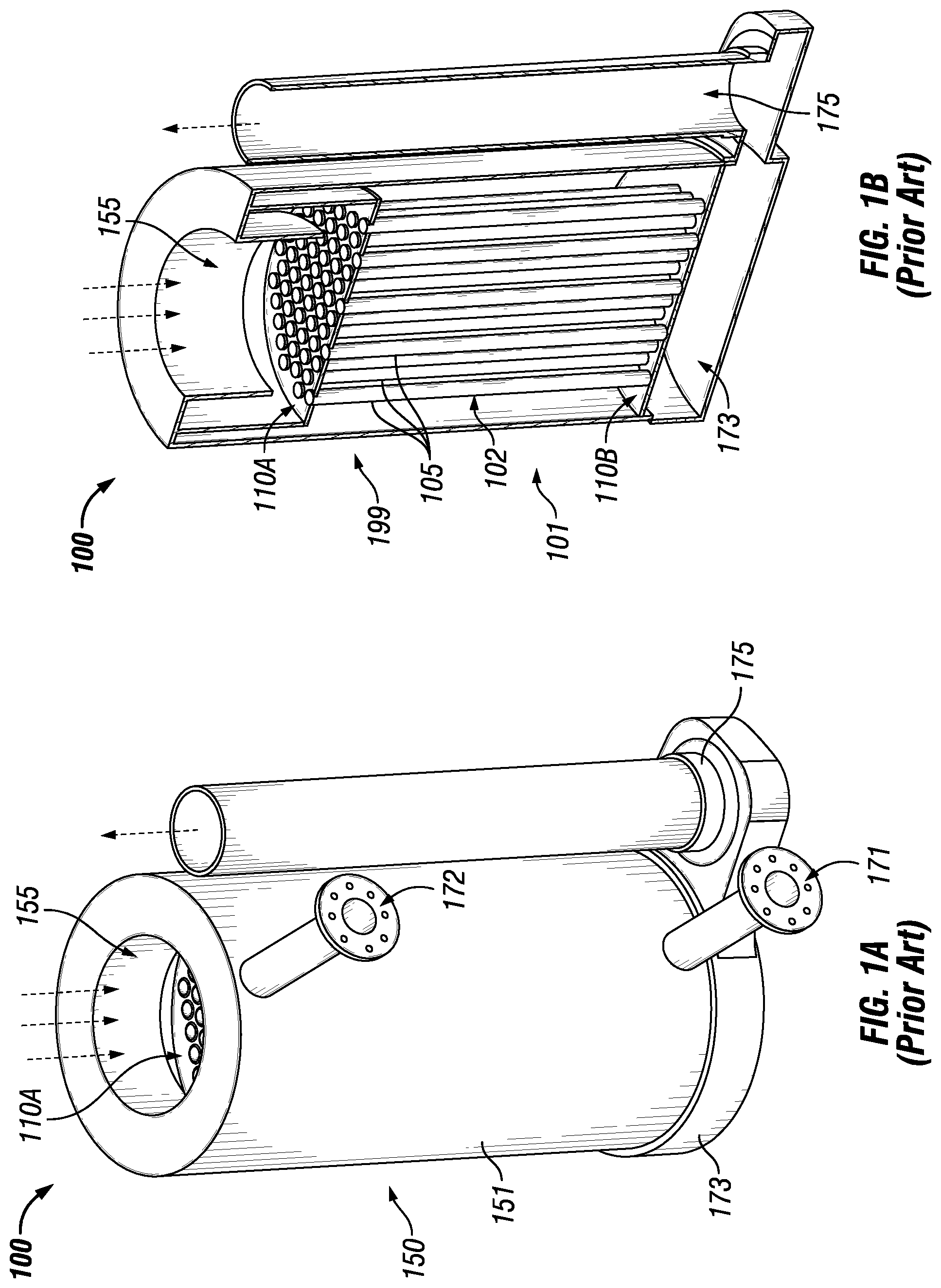 Patent US11774179 Figure 1 – Heat exchanger tubes and tube assembly configurations