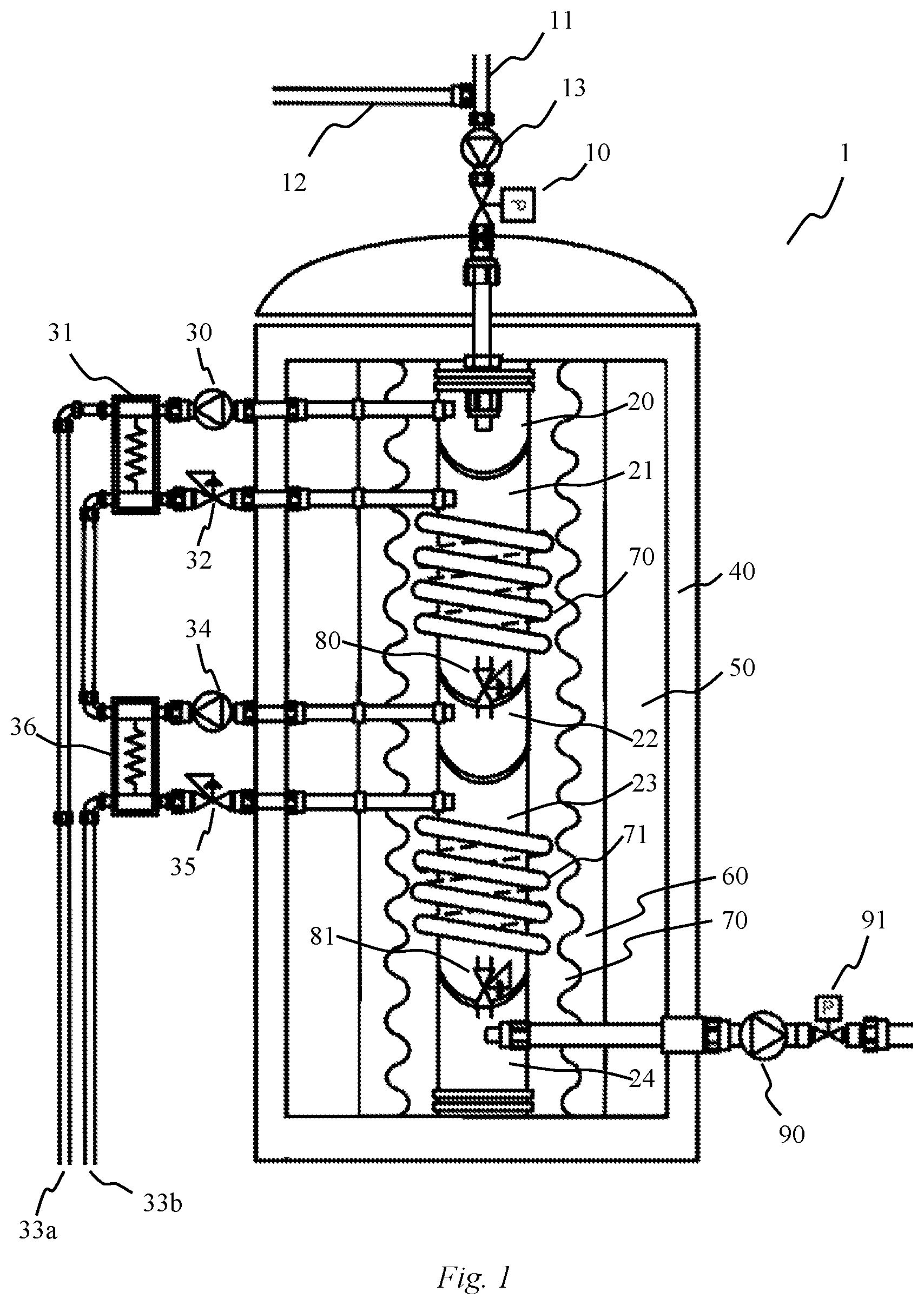 Patent US11774186 — Clean energy system with thermal compression — Figure 1