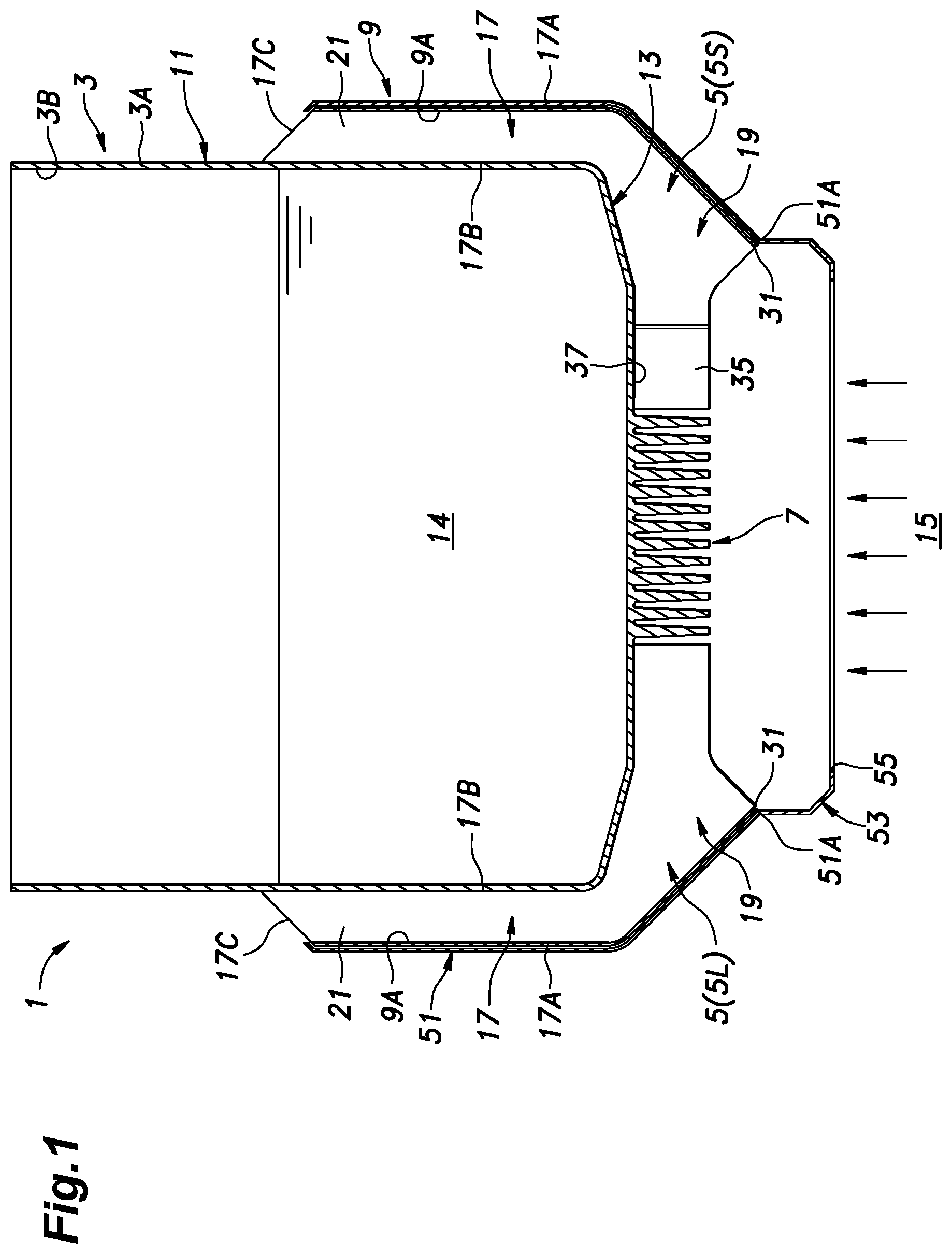 Patent US11774188 — Heat exchanger and manufacturing method thereof — Figure 1