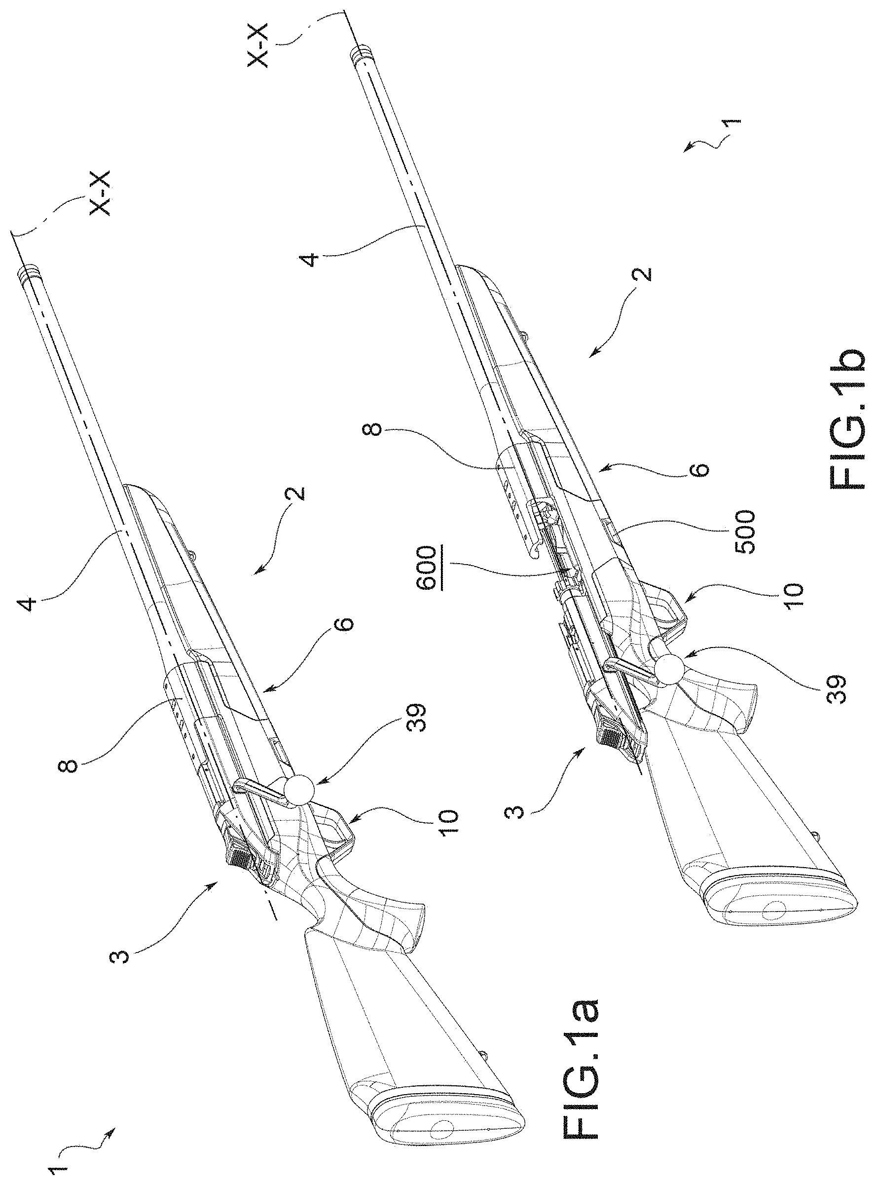 Patent US11774201 — Firearm with a trigger group comprising an adjustment device — Figure 1