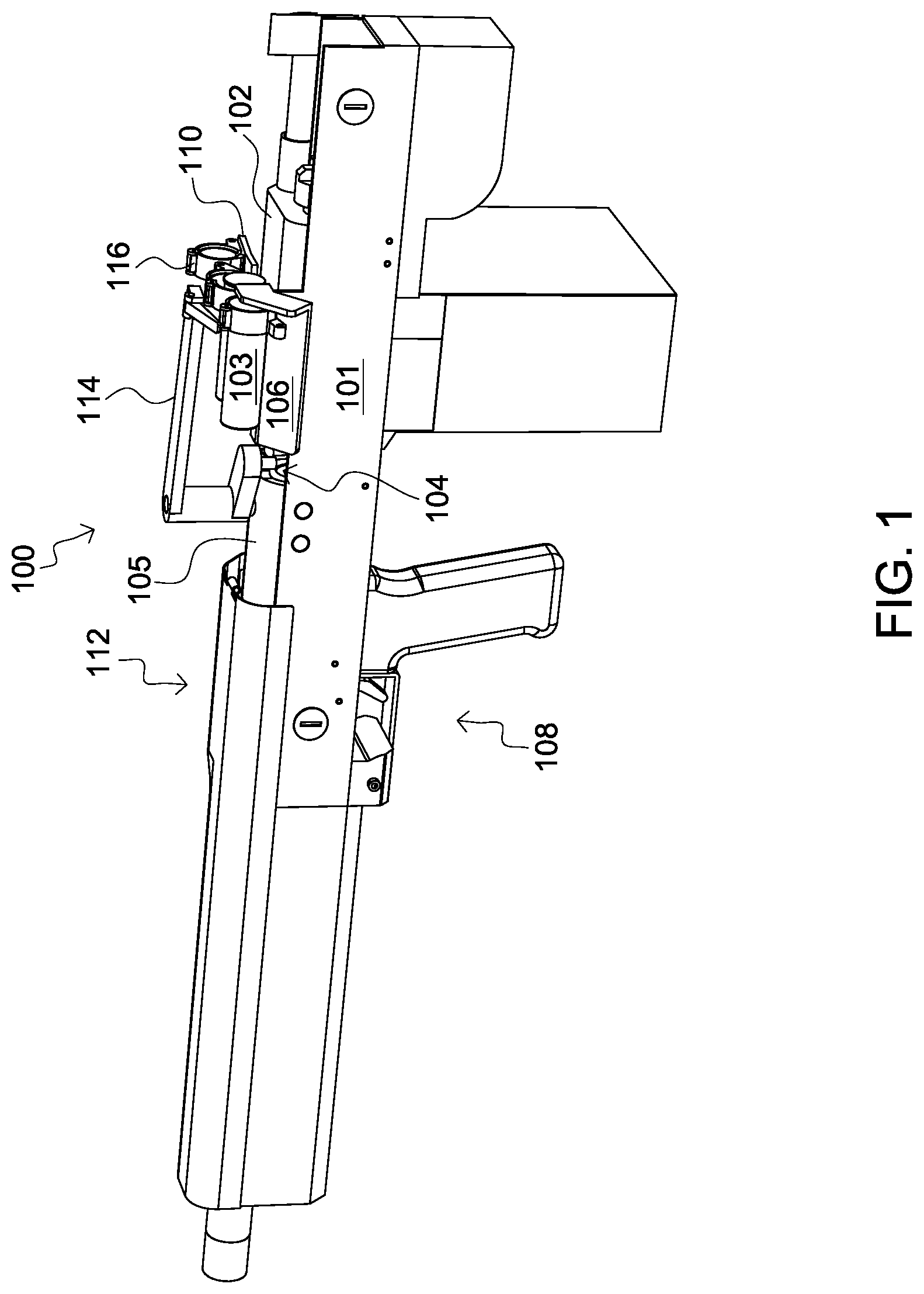 Patent US11774203 — Link feed assembly with links — Figure 1