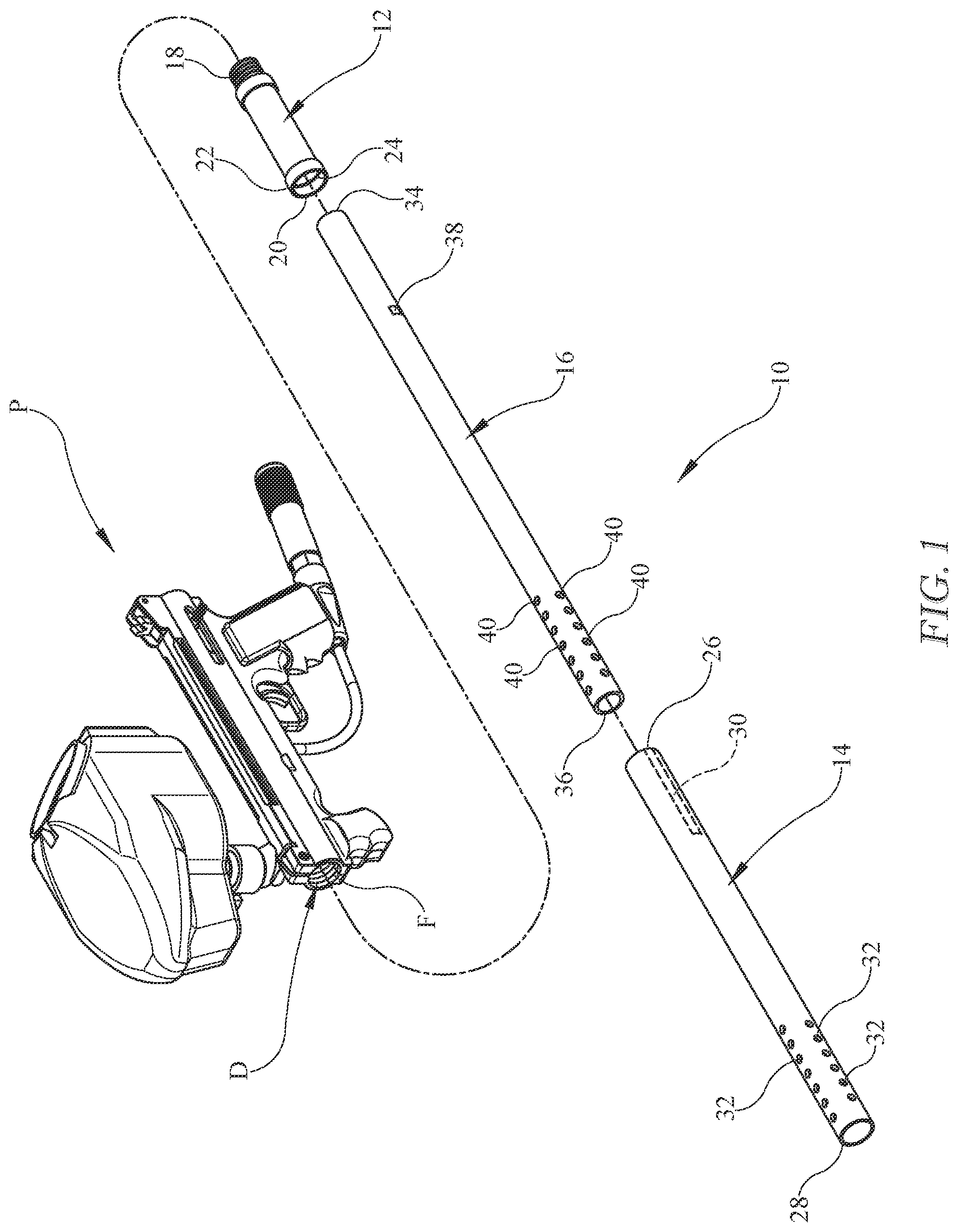 Patent US11774207 — Paintball gun barrel system — Figure 1