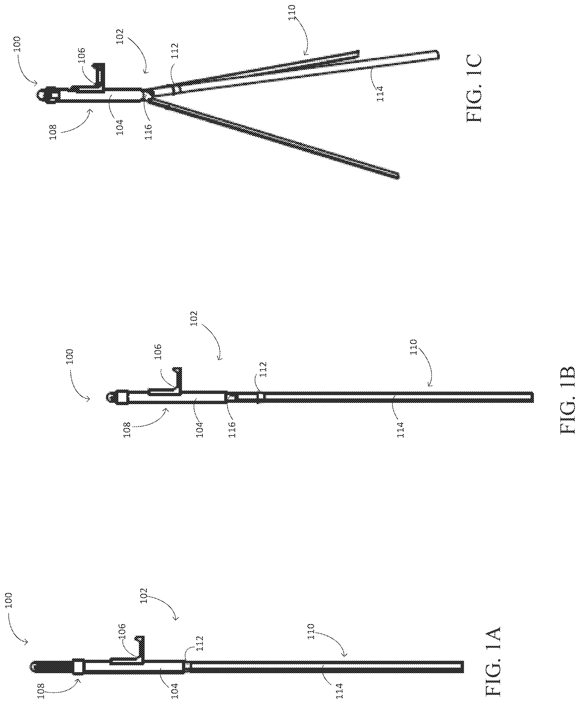 Patent US11774208 Figure 1 – Convertible shooting assembly for firearms