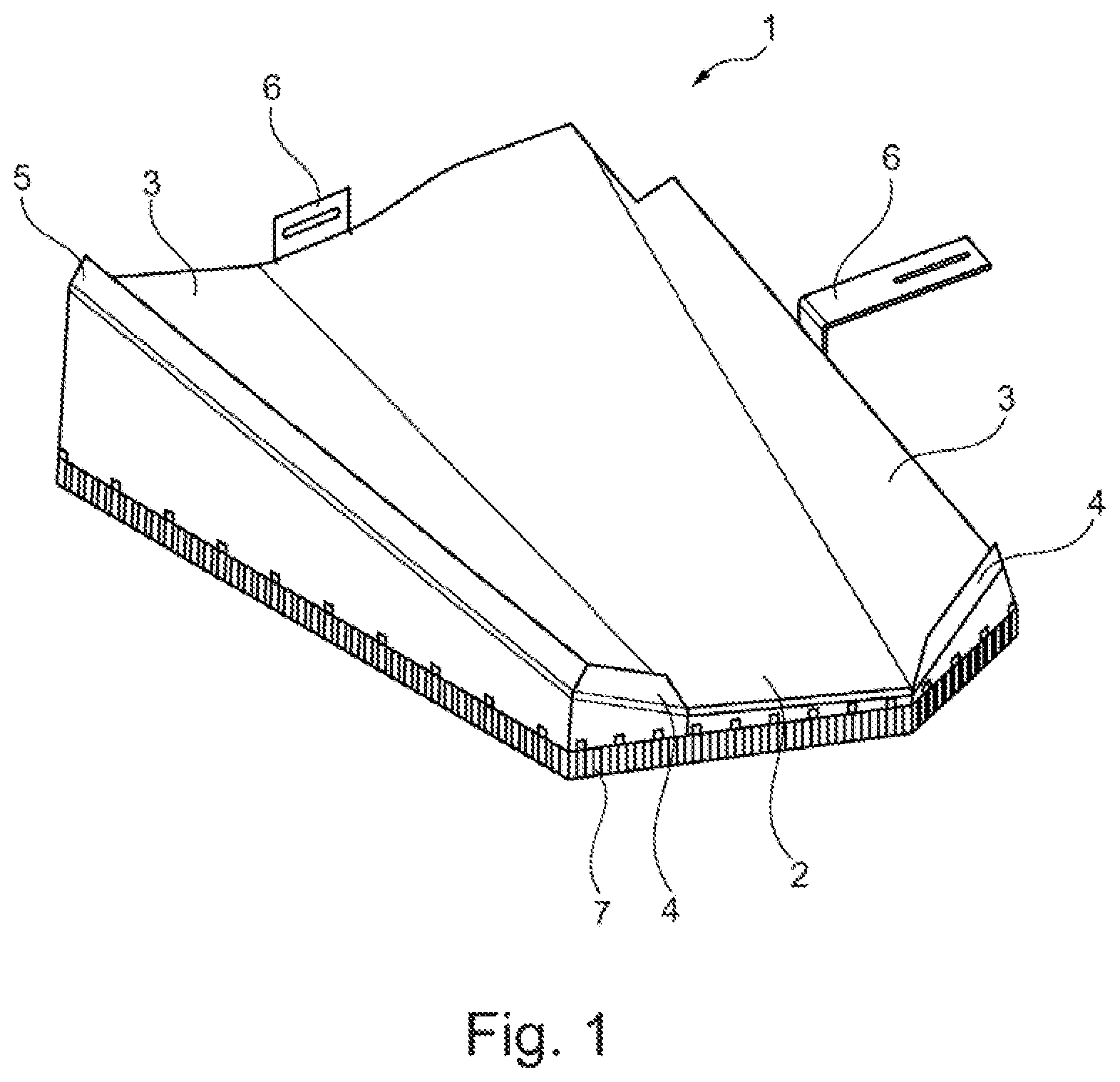 Patent US11774209 — Deflecting device — Figure 1