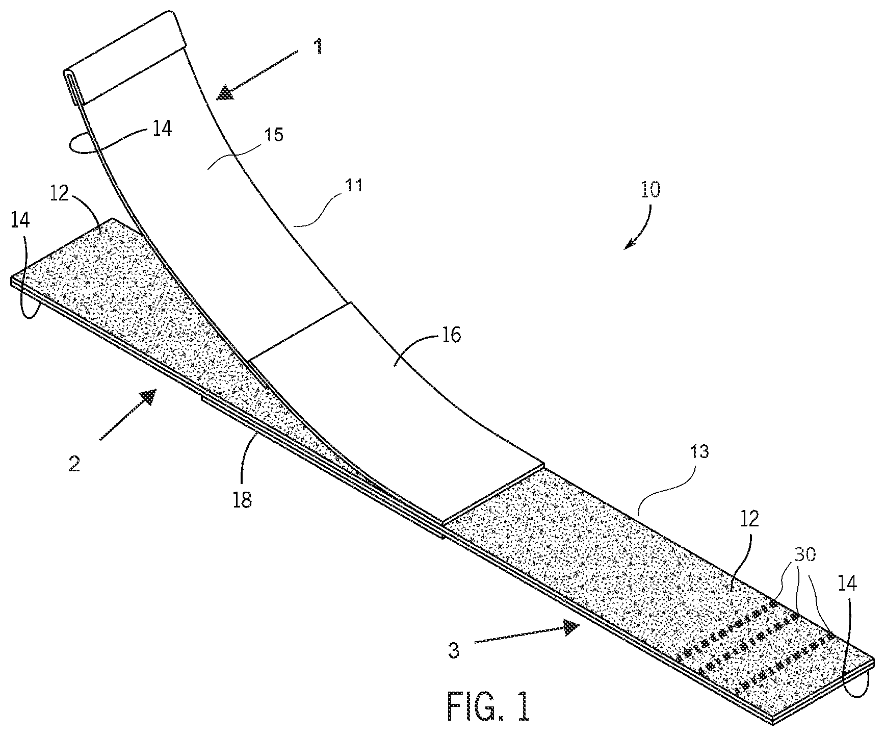 Patent US11774214 — Accessory retaining strap — Figure 1