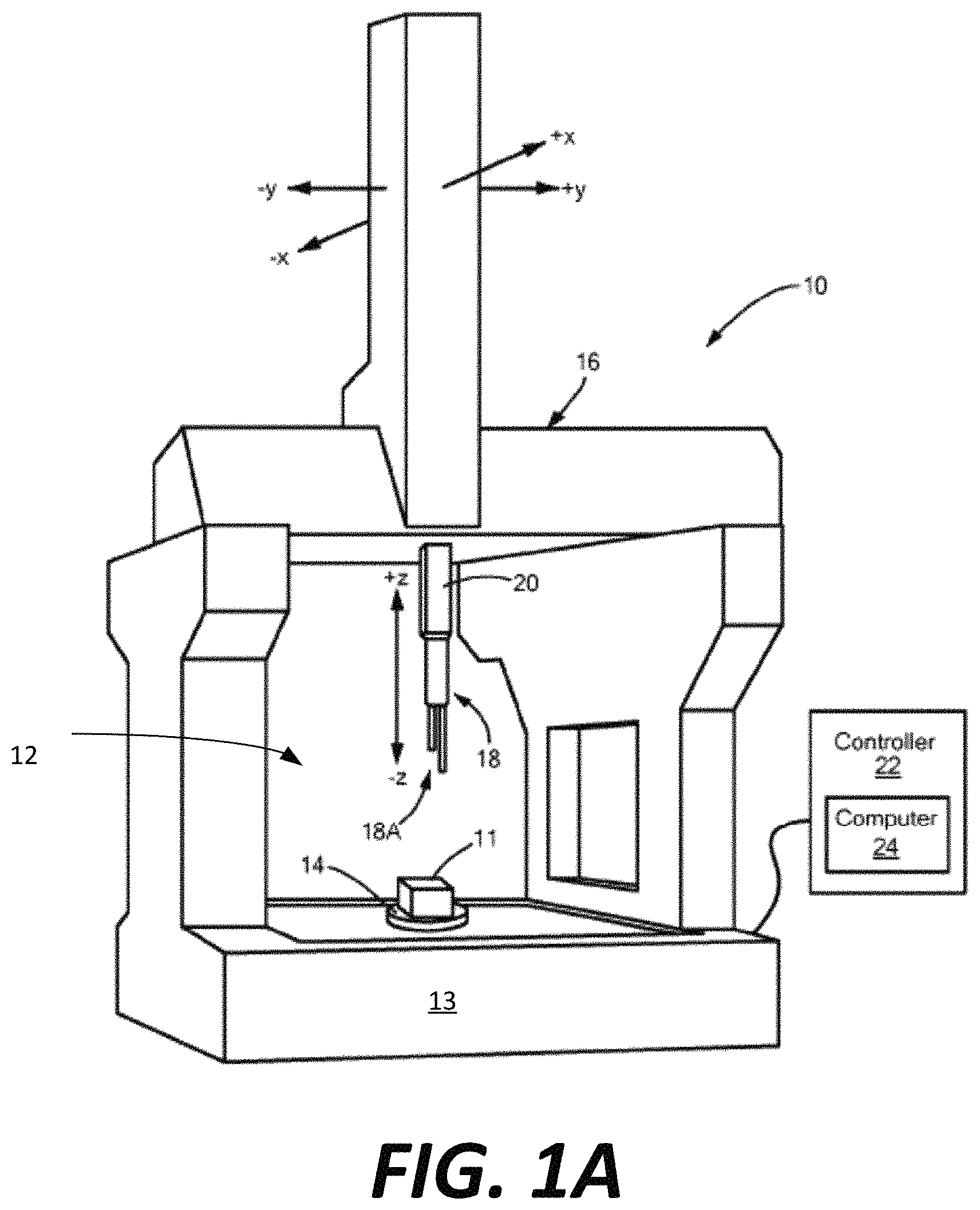 Patent US11774226 — Scanning path segmentation of workpiece — Figure 1