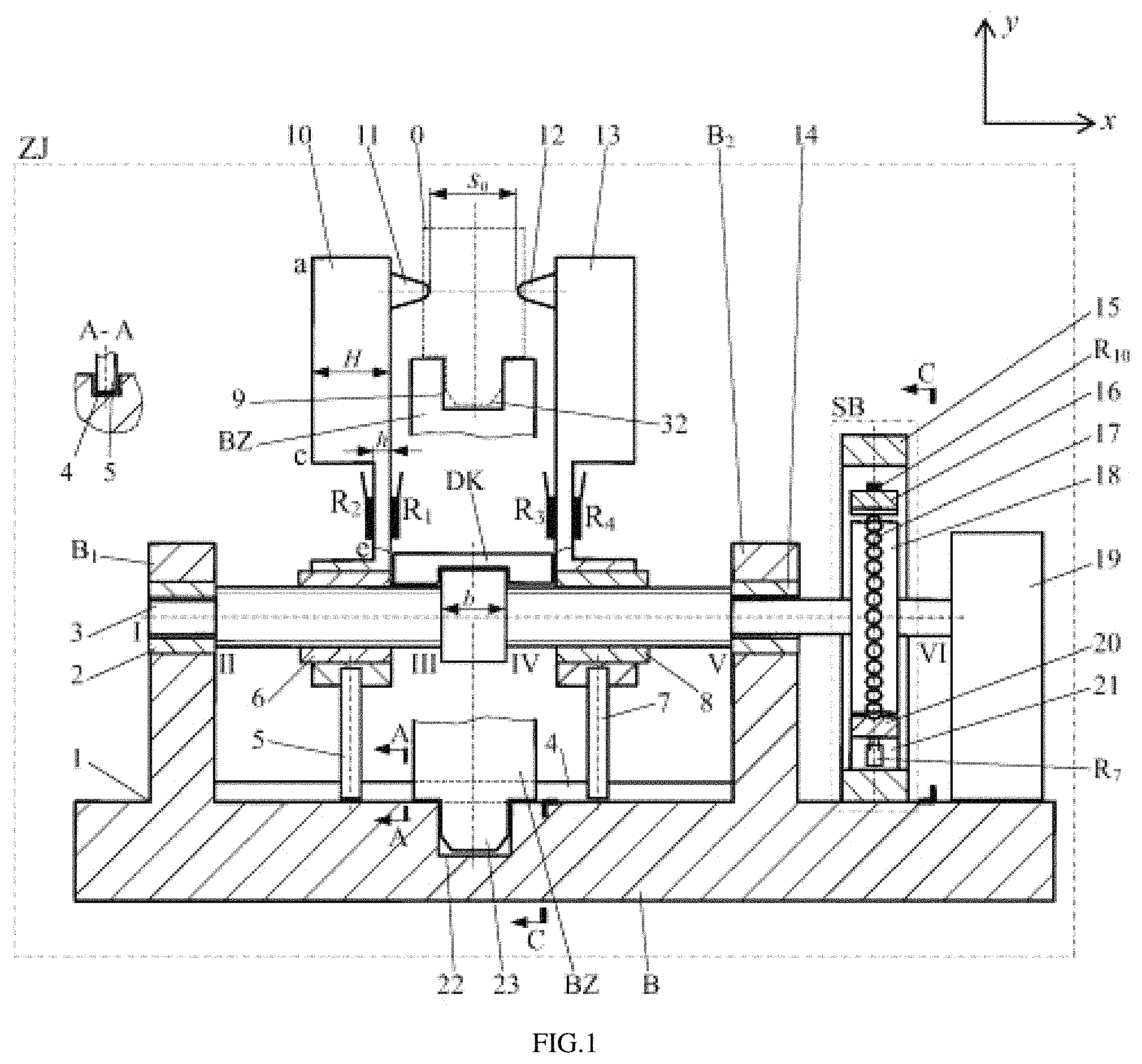 Patent US11774230 — Flexible method and apparatus for thickness measurement — Figure 1