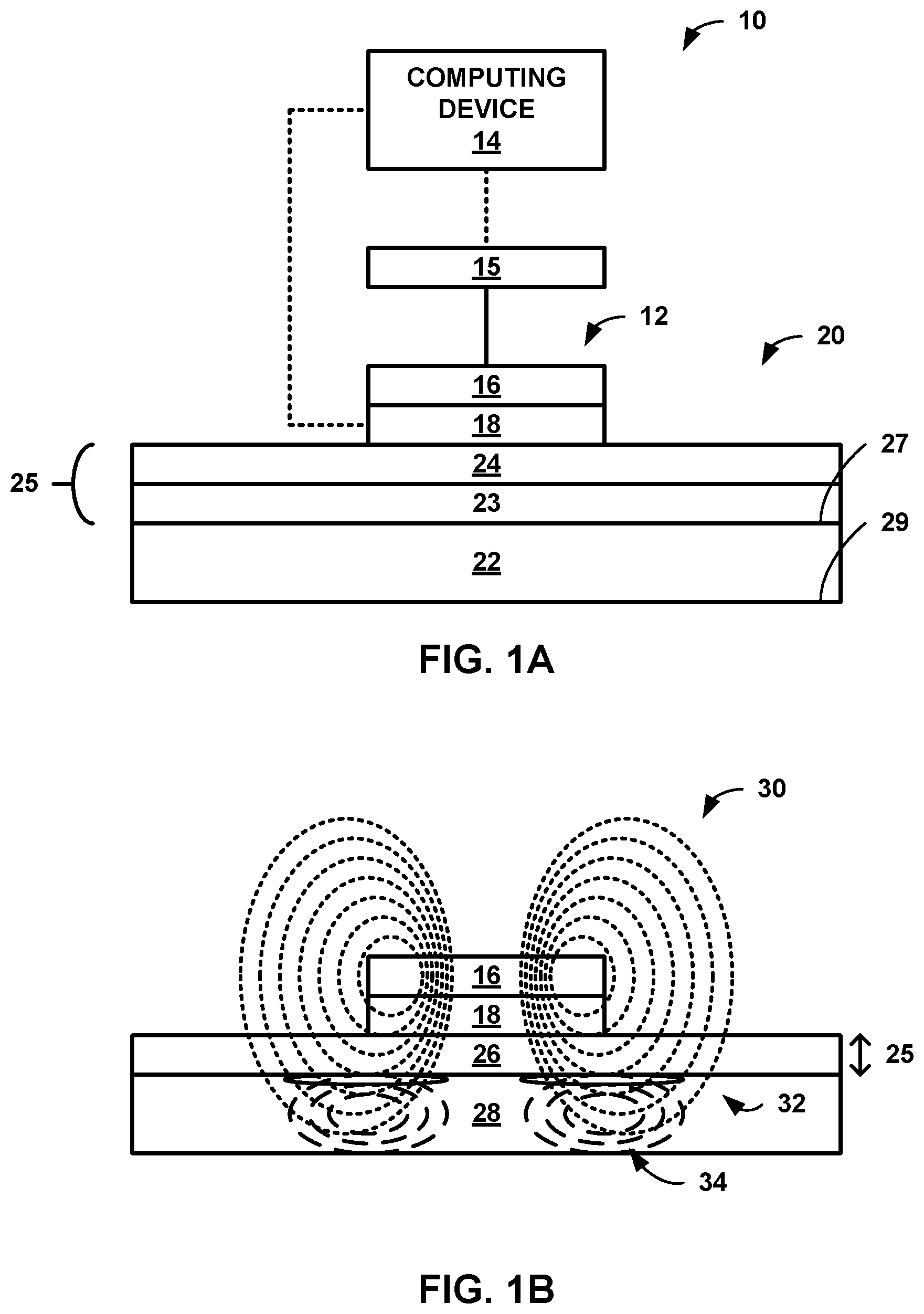 Patent US11774232 — Nondestructive profiling of articles including ceramic coatings on conductive substrates — Figure 1