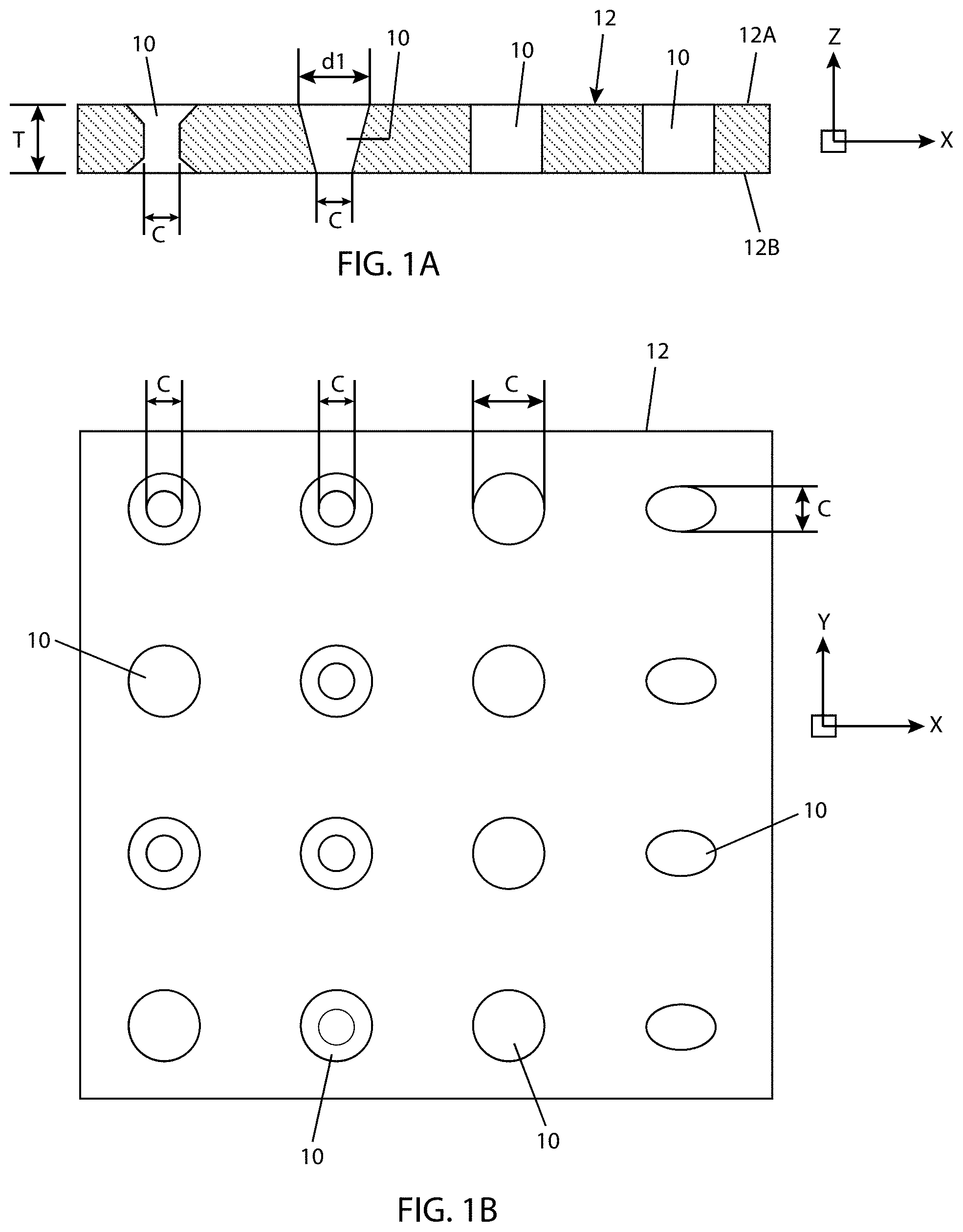 Patent US11774233 — Method and system for measuring geometric parameters of through holes — Figure 1