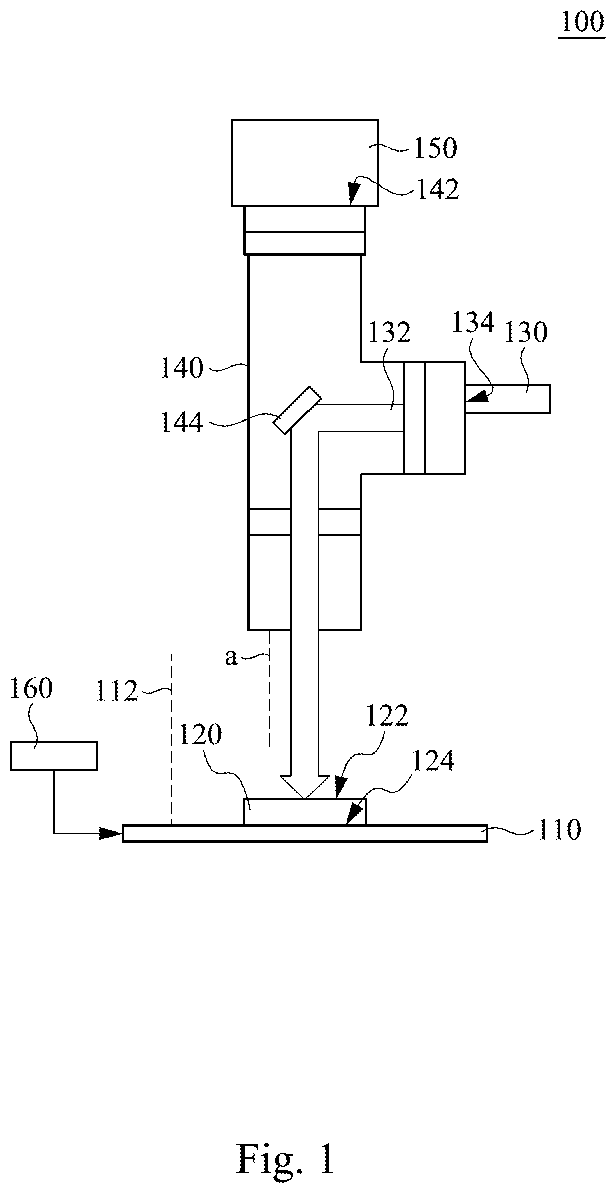 Patent US11774239 — Optical measurement device and calibration method thereof — Figure 1