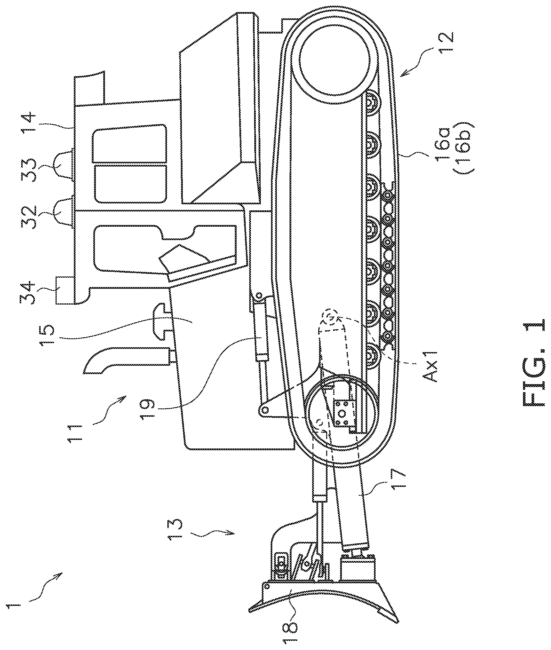 Patent US11774242 Figure 1 – Control system for work machine