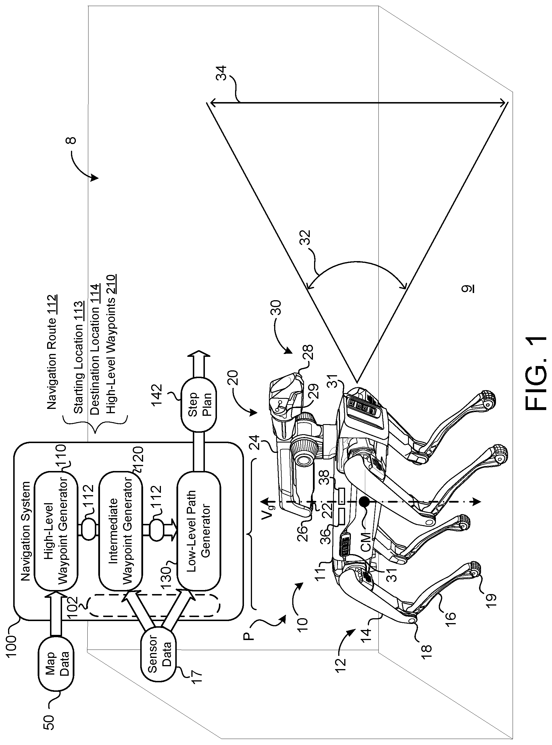 Patent US11774247 — Intermediate waypoint generator — Figure 1