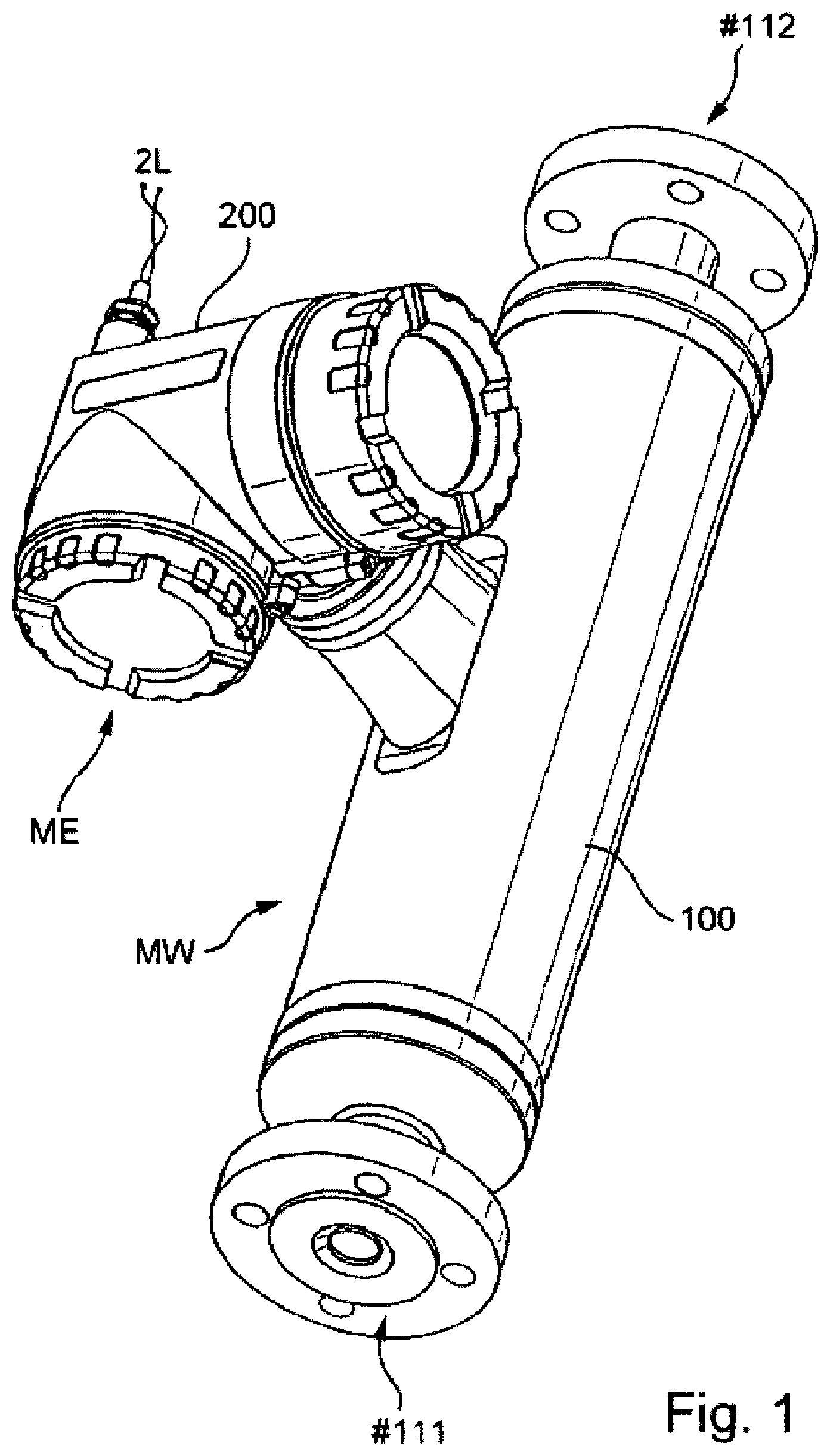 Patent US11774276 — Coriolis mass flow meter — Figure 1