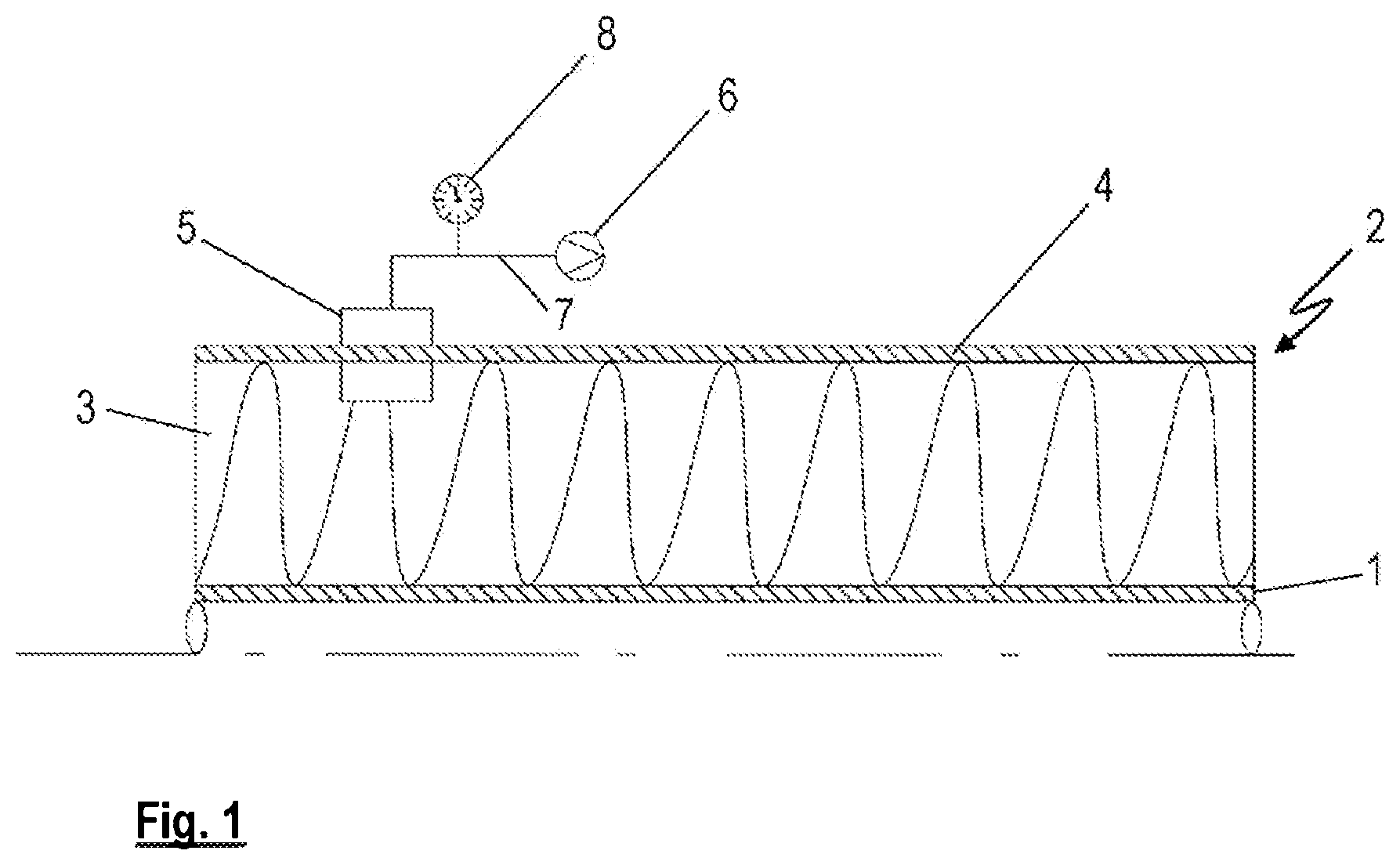 Patent US11774312 — Method for testing and for an inspection of a functionality of an insulation work on industrial installations, especially of an insulation surrounding a pipe; system comprising a pipe especially for transport of cooled media, and insulation for such a pipe — Figure 1
