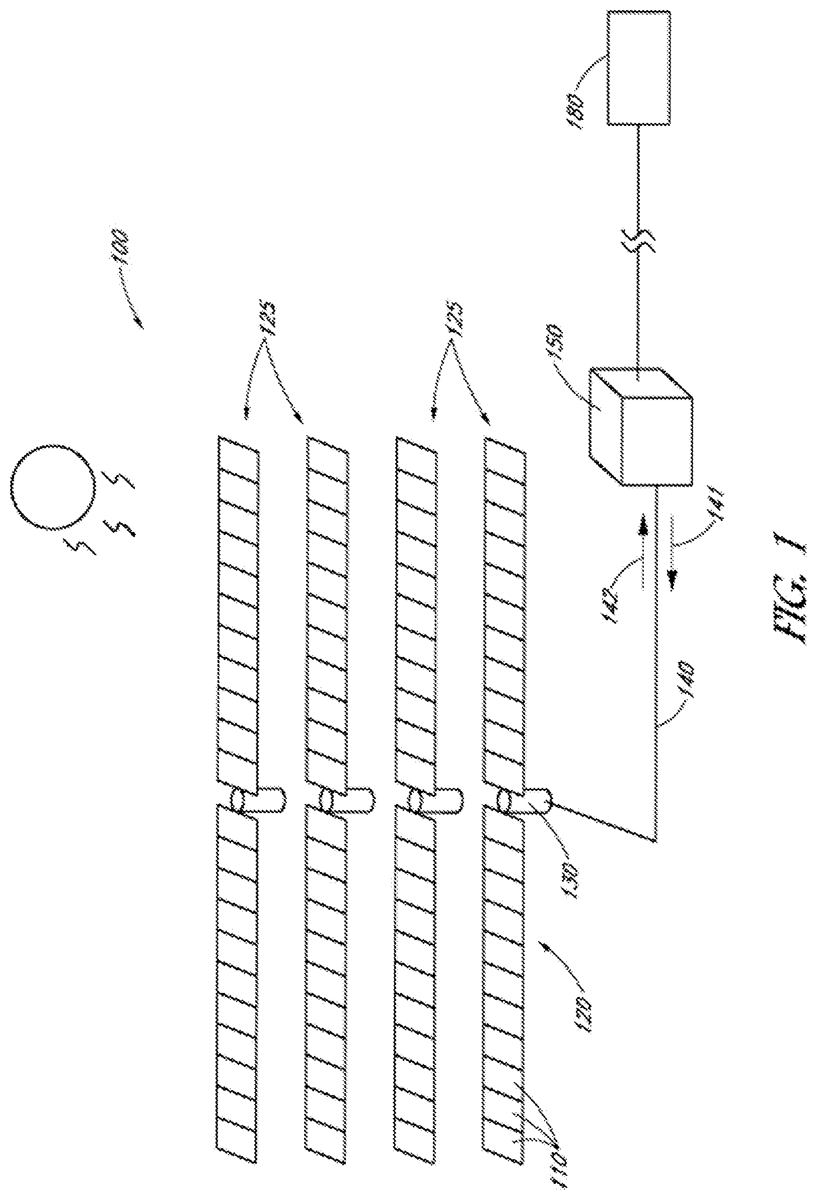 Patent US11774321 — System and method for flexible solar tracker and testing — Figure 1