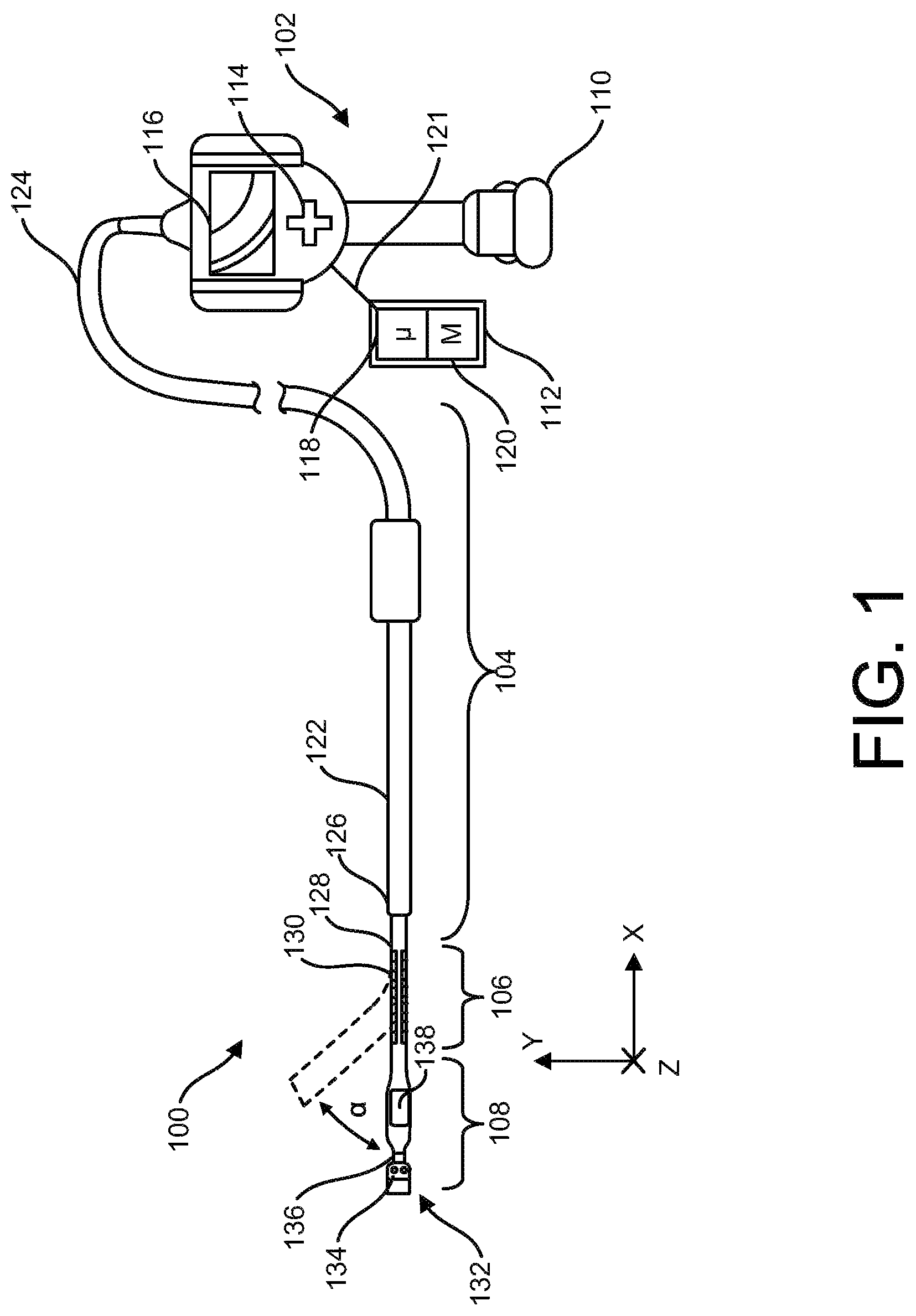 Patent US11774325 — Articulated non-destructive testing device having a plurality of actuation systems and a method of articulating the device — Figure 1