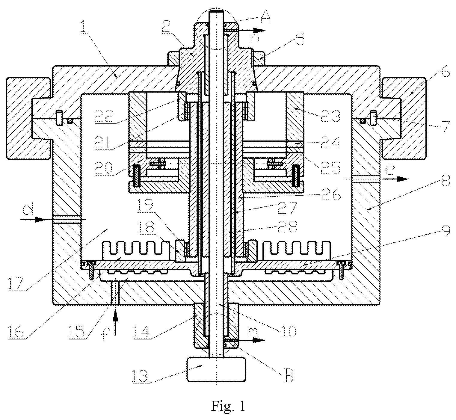 Patent US11774336 — Friction and wear testing platform capable of simulating high-pressure, silt-containing and turbid submarine environment — Figure 1