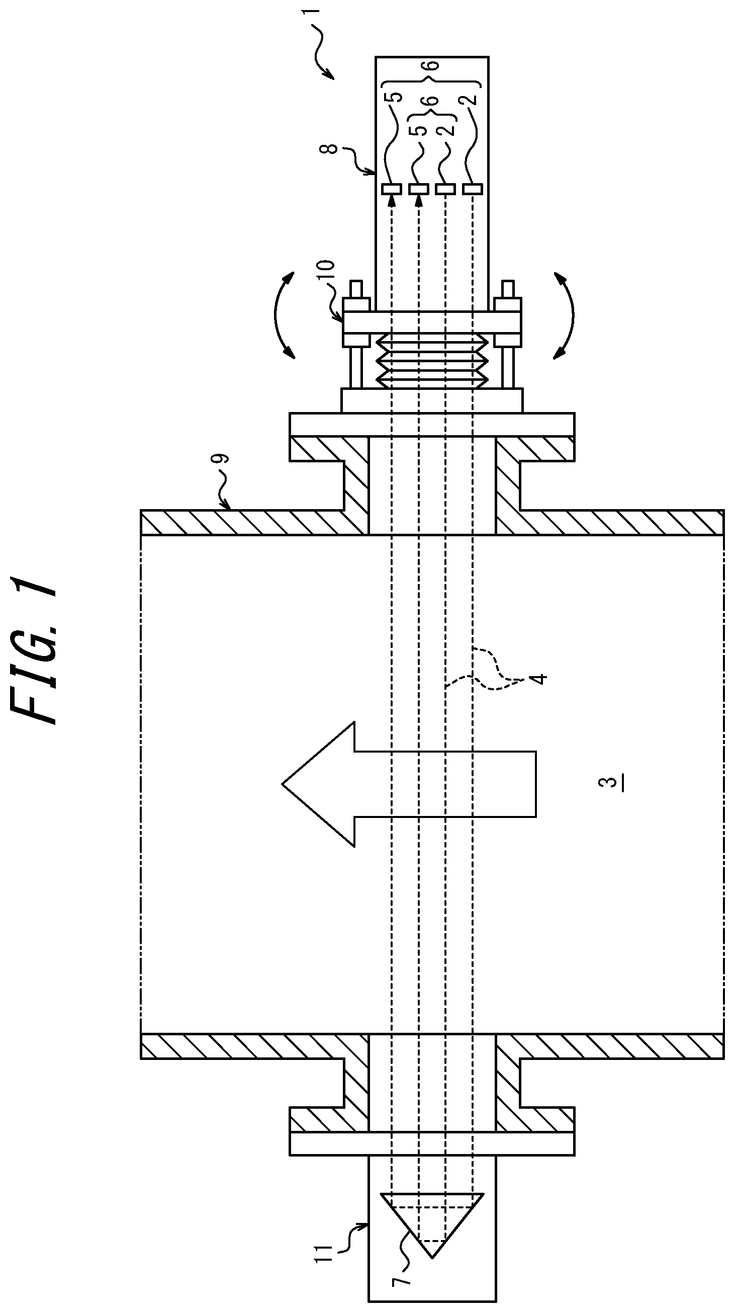 Patent US11774358 — Gas analyzer — Figure 1
